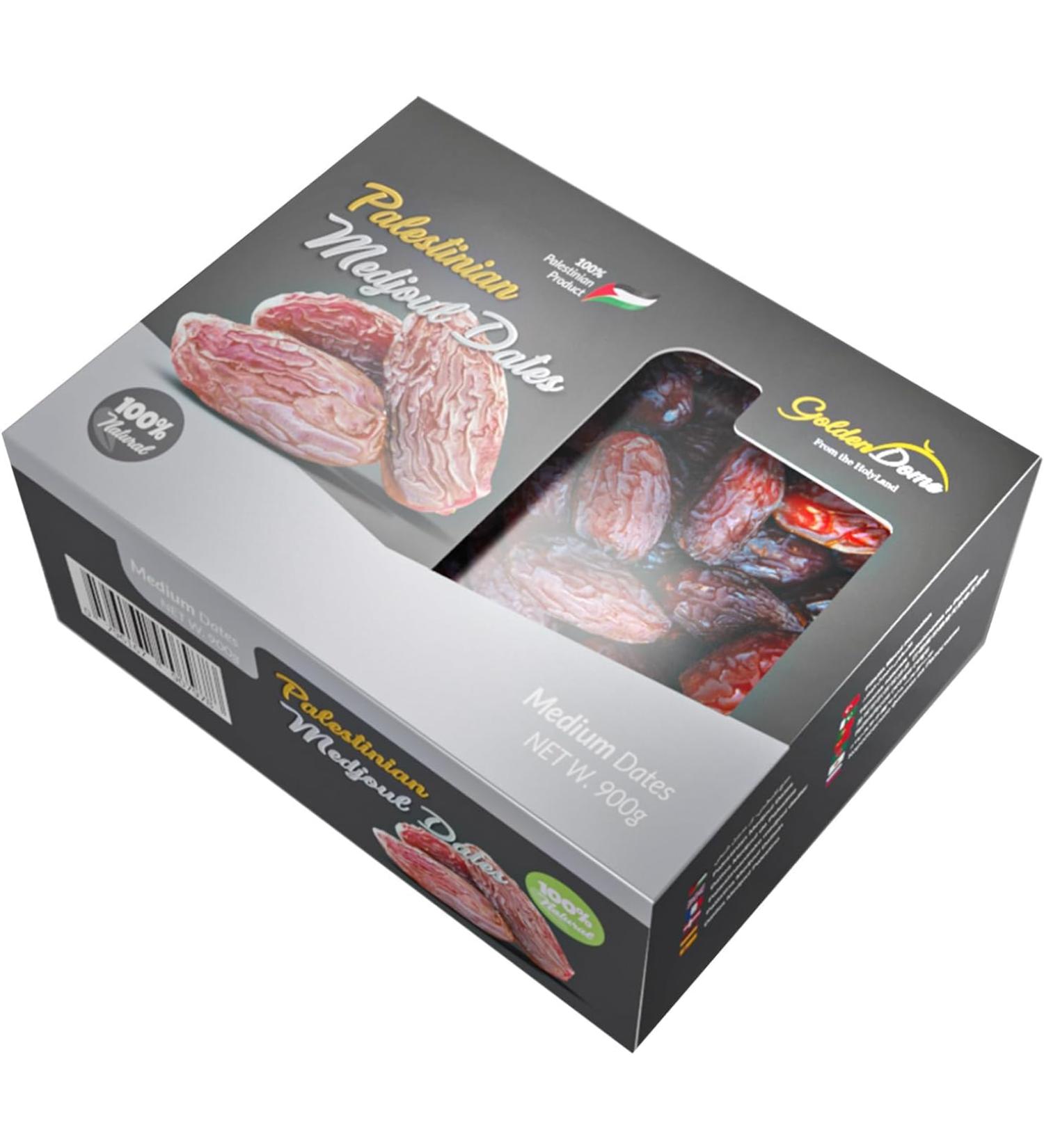  Yaffa Golden Dome Medjool Dates medium delicious and juicy All-natural no added sugar no additives sustainably grown and hand-picked Palestinian dates (900g) - Buy Online on GoSupps.com