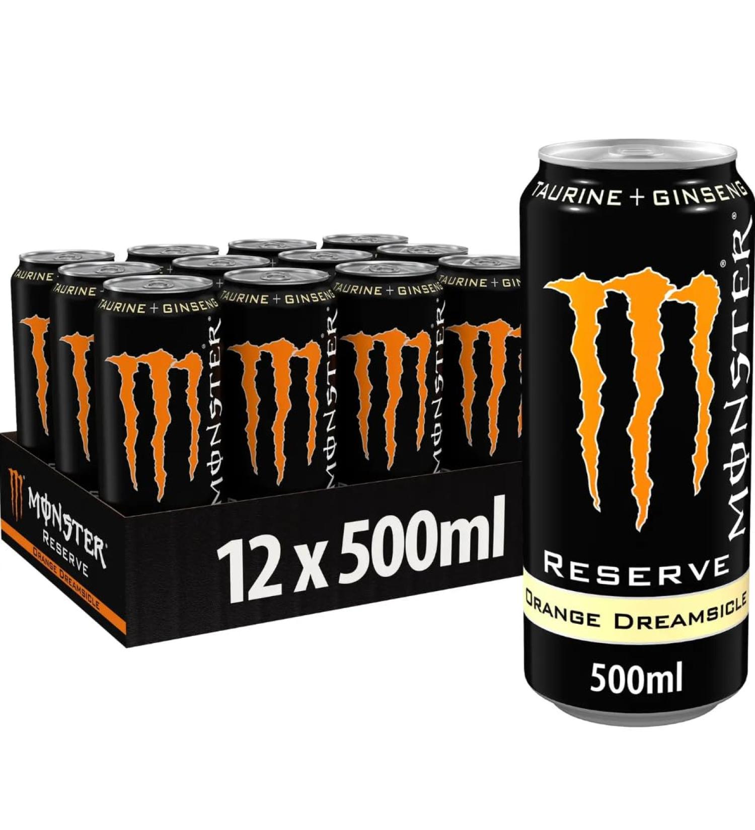 Monster Energy Drink Reserve Orange Dreamsicle 500ml PMP - Pack of 12