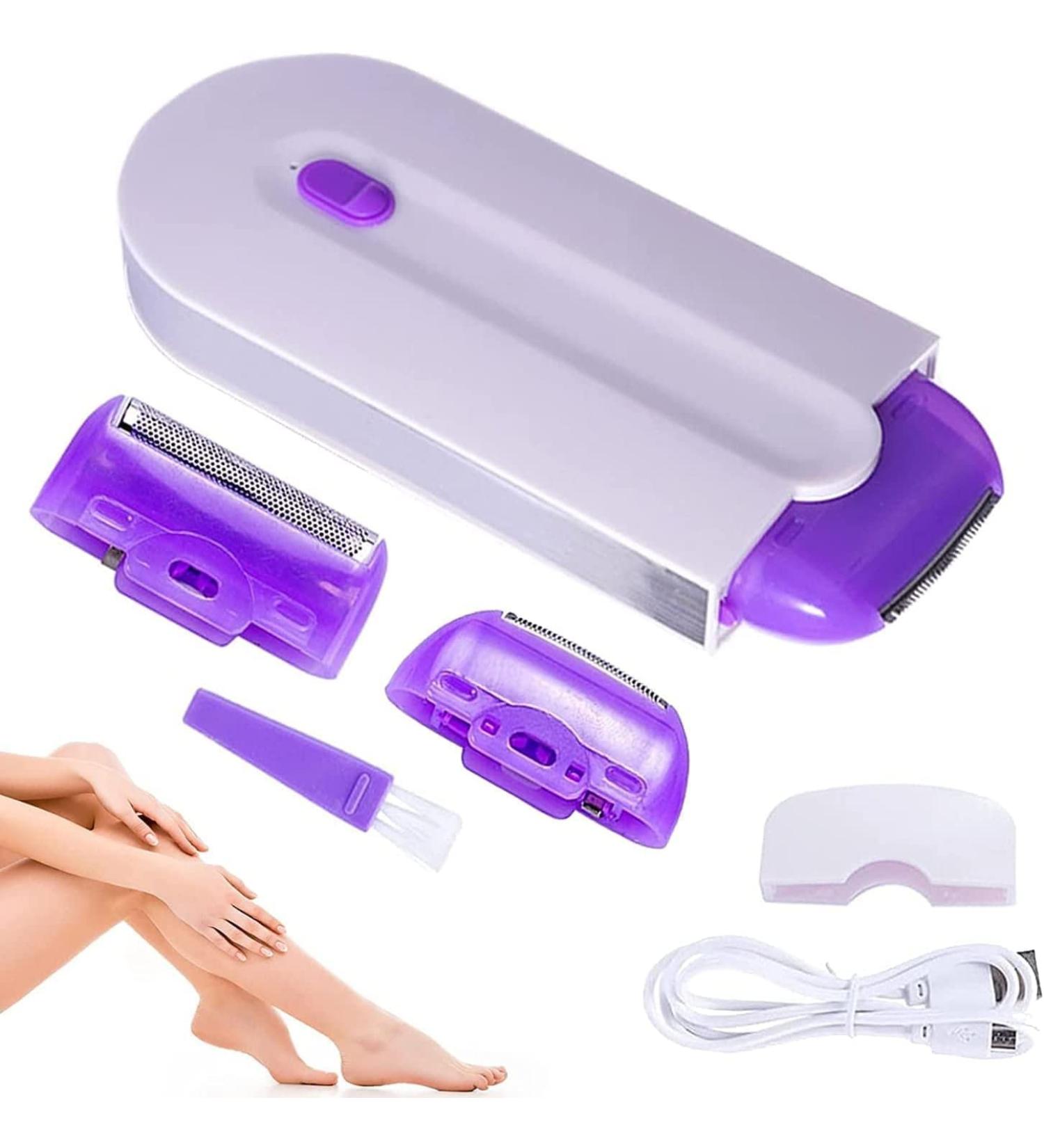 SKN Silky Smooth Hair Remover - Painless Rechargeable Epilator with Light Technology - Hair Removal for Any Body Part (1 set) - Buy Online on GoSupps.com