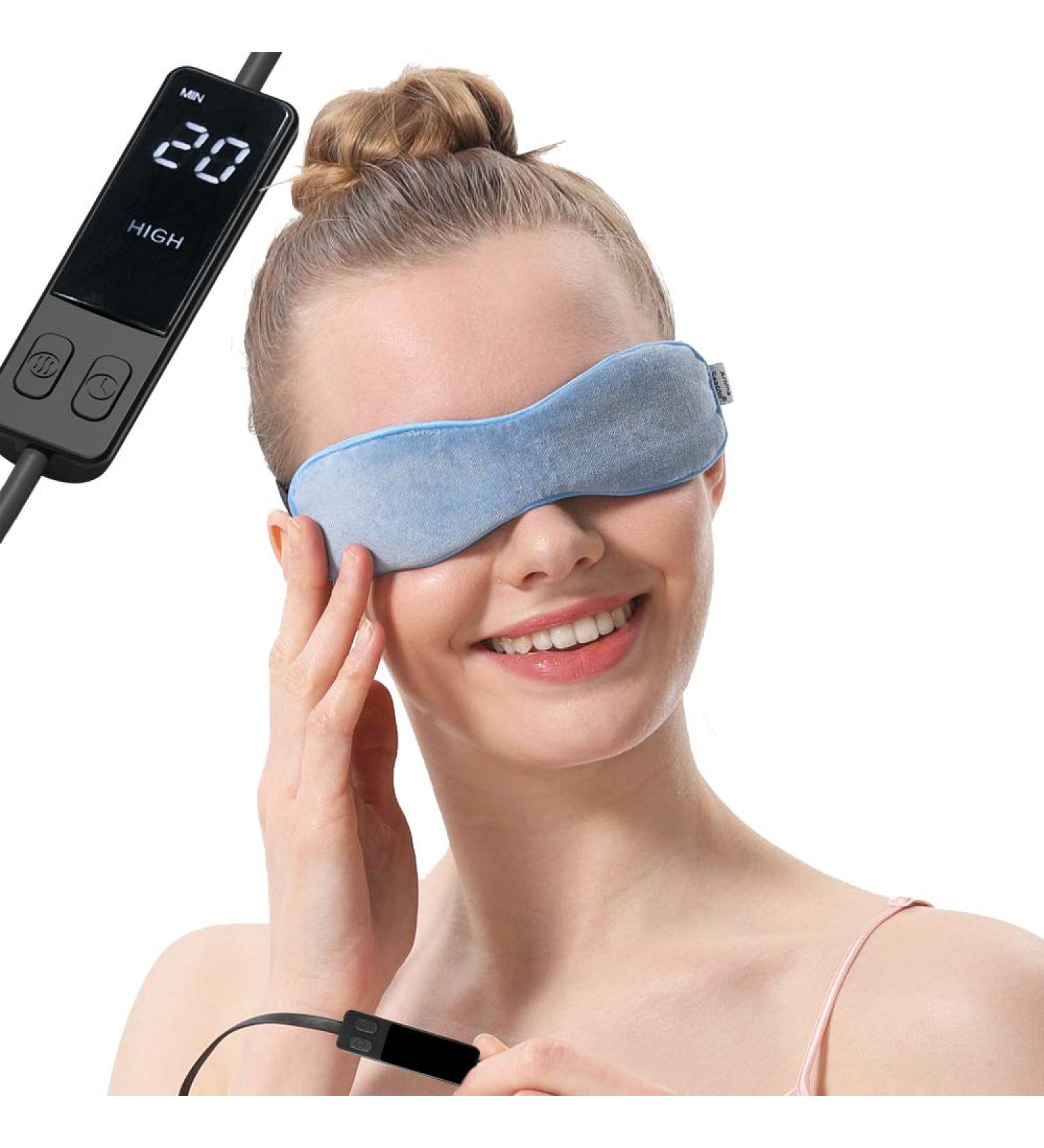 Aroma Season Heated Eye Mask for Stye & Blepharitis Relief | Moist Therapy for Dry Eye Syndrome, Chalazion & MGD - Blue - Buy Online on GoSupps.com