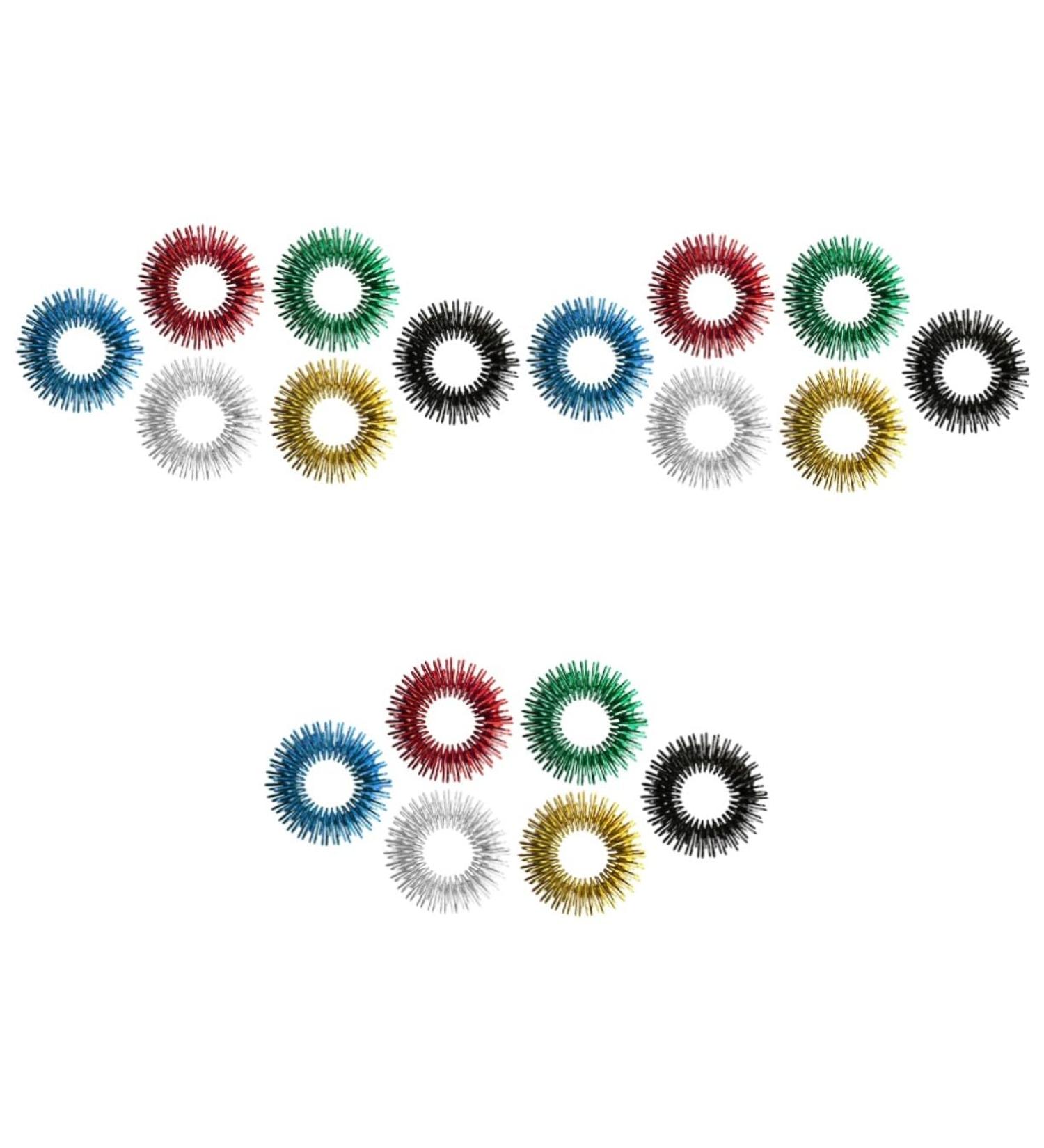 Magiclulu 18 STK Mini Massage Device - Acupressure Finger Ring & Roller Toys for Kids | Stress Reduction & Relaxation - Buy Online on GoSupps.com