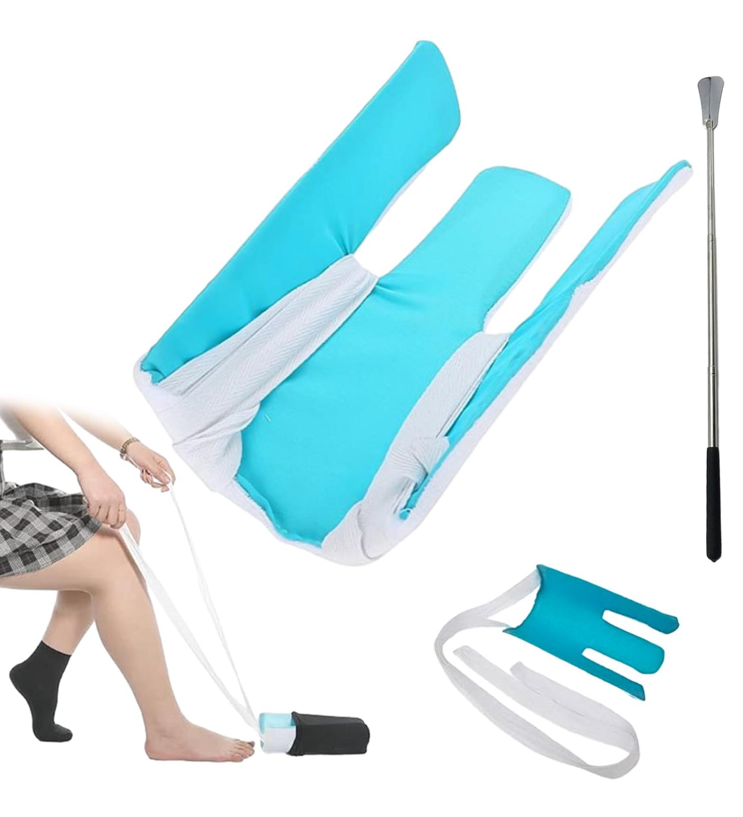 2-Piece Sock Aid & Extendable Shoe Trainer - Optimal for Seniors Pregnant Diabetics & Disabled - Buy Online on GoSupps.com