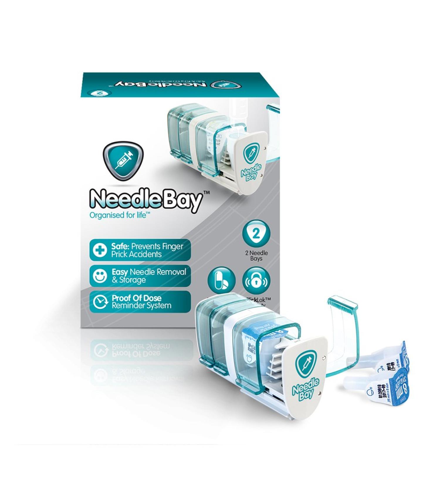 NeedleBay 2 Diabetes Medication System 4.48 Ounce - Efficient Diabetes Management Solution - Buy Online on GoSupps.com