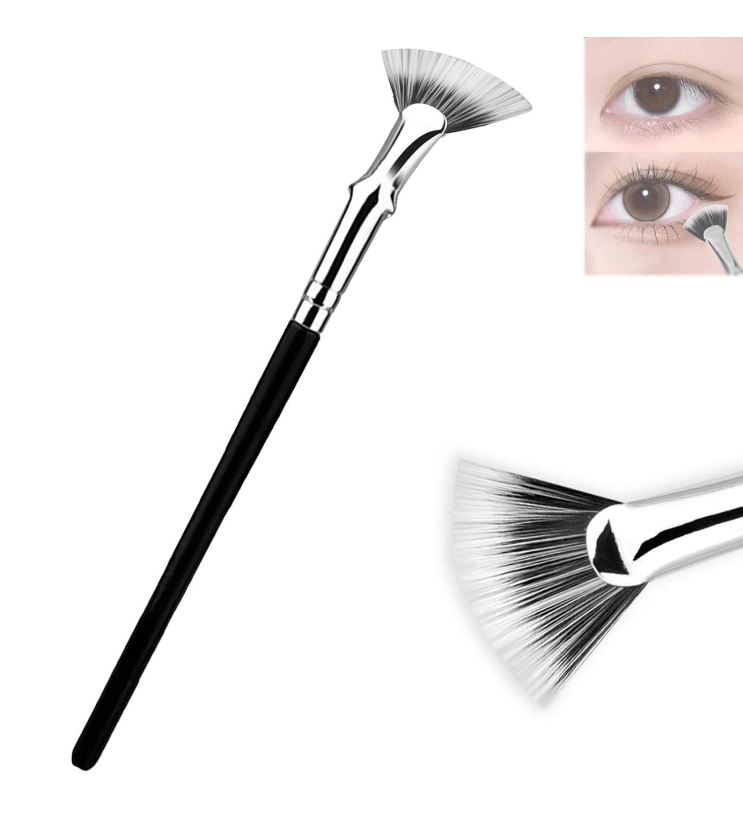 Mascara Fan Brush Beginners | Best Eyelash Brush Separate Lashes | Doublelayer Bristle Mascara Brush | 120 Folded Fanshaped Brushes Mascara Fan Brushes for Professional Makeup Artists - Buy Online on GoSupps.com