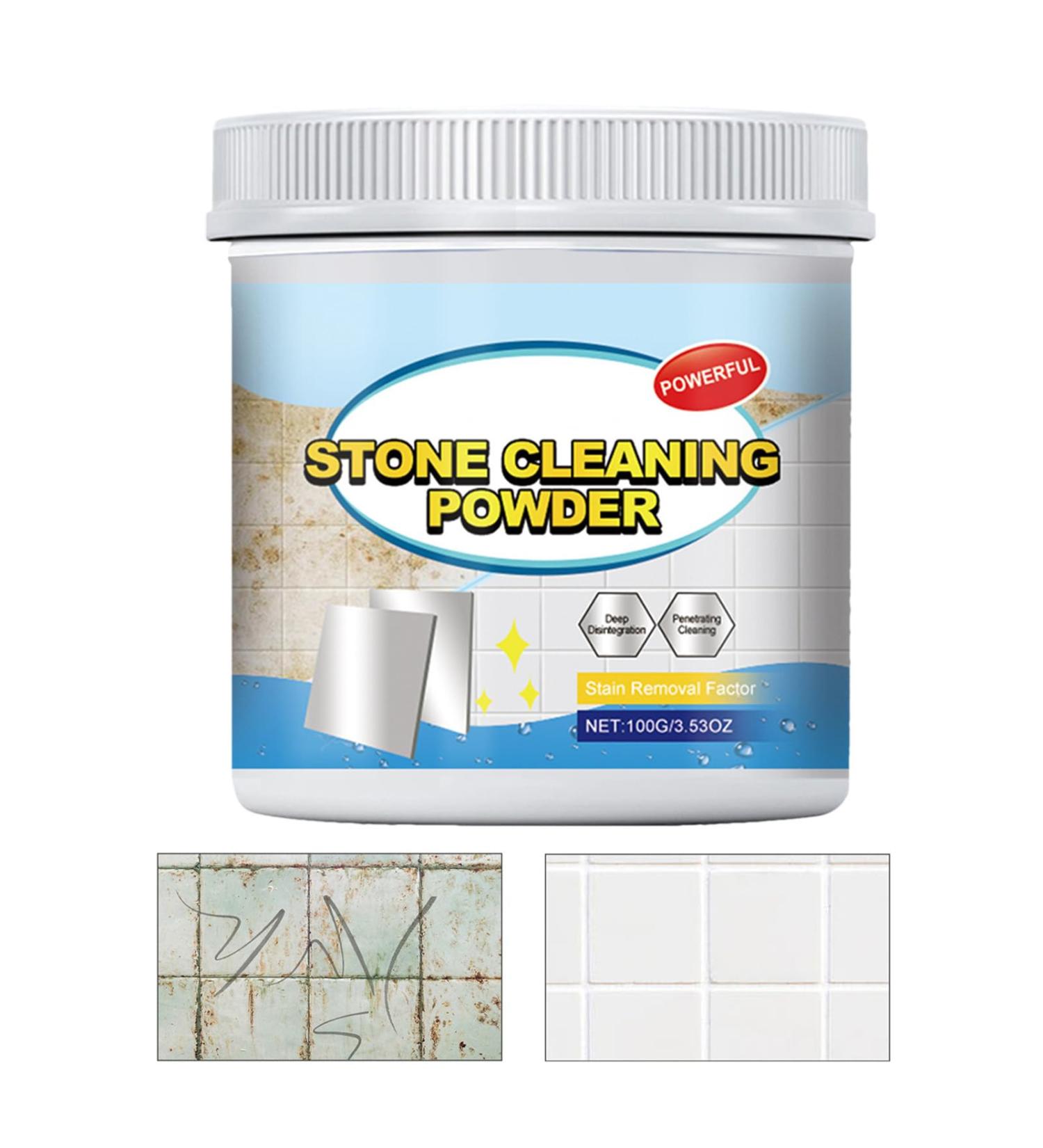 Stone Cleaning Powder - All-Purpose Powder Cleaner for Kitchen | Portable Powder Cleaner for Glaze Glass Tiles Household Cleaning Powder for Stainless Steel - Buy Online on GoSupps.com