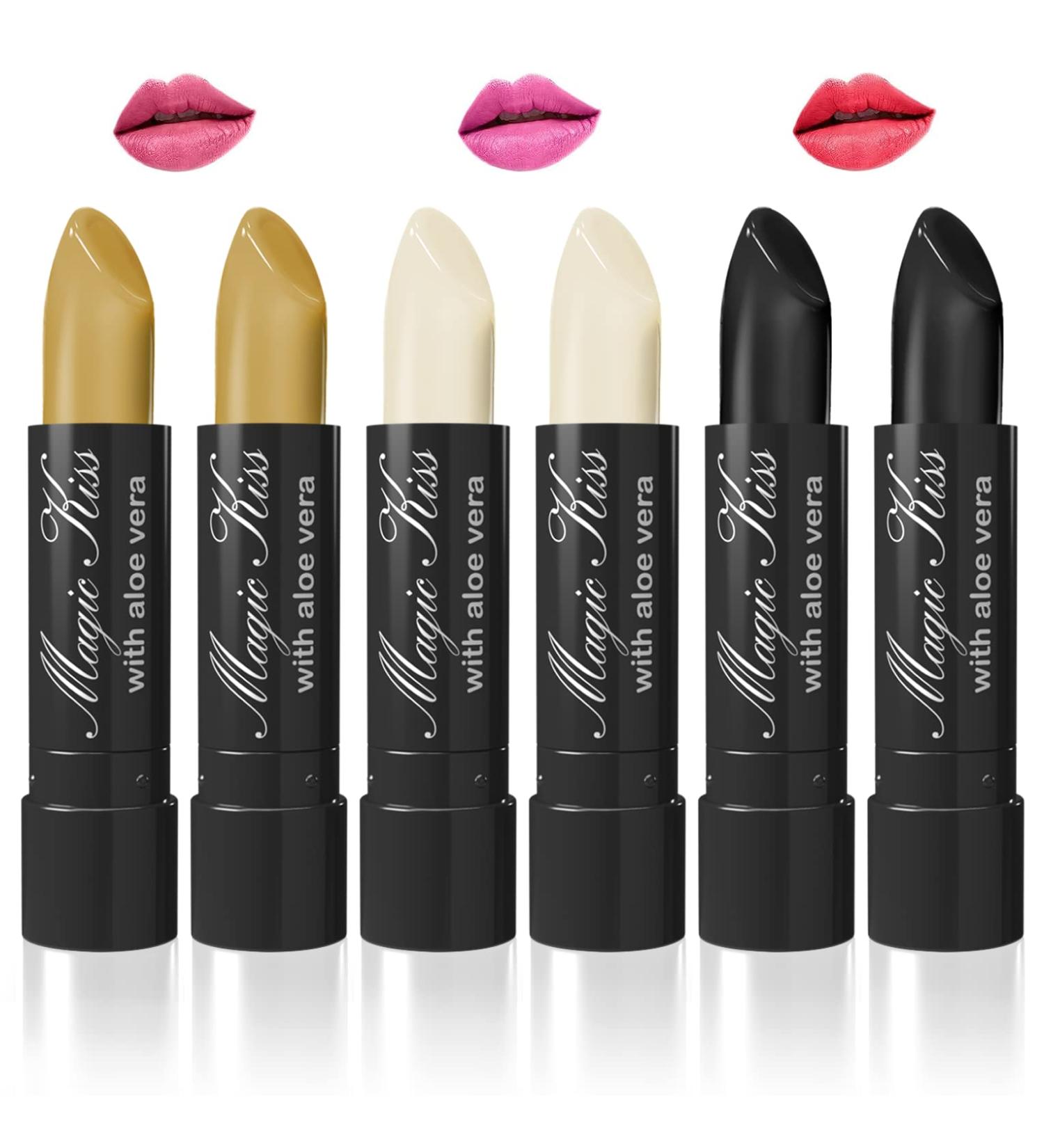 Magic Kiss Color Changing Matte Lipstick Set with Aloe Vera (Colors of Aloha 6) | Made in USA - Buy Online on GoSupps.com