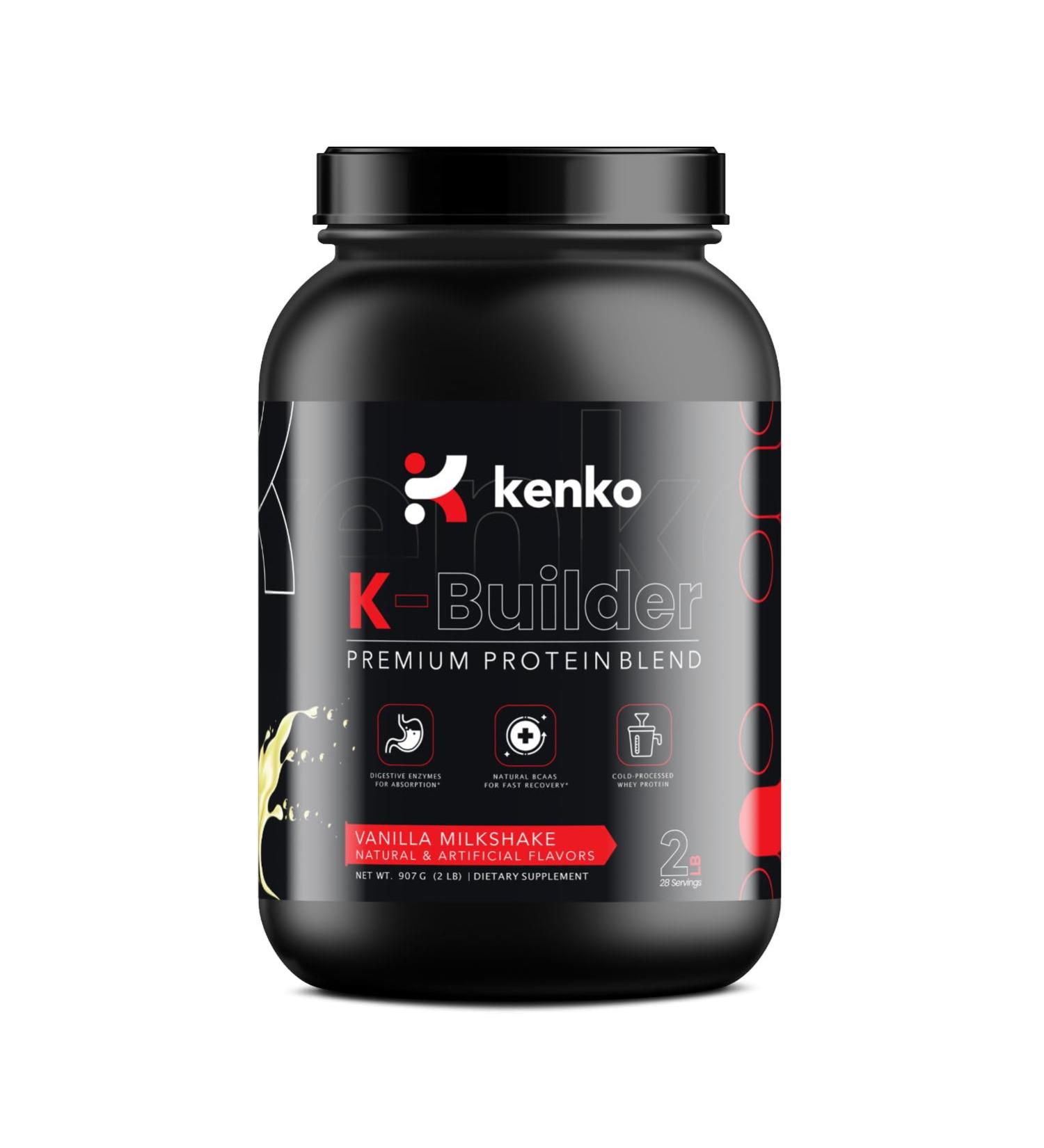 Kenko Essentials K-Builder Premium Protein Blend - Vanilla | Best International Shipping for Health & Fitness - Buy Online on GoSupps.com