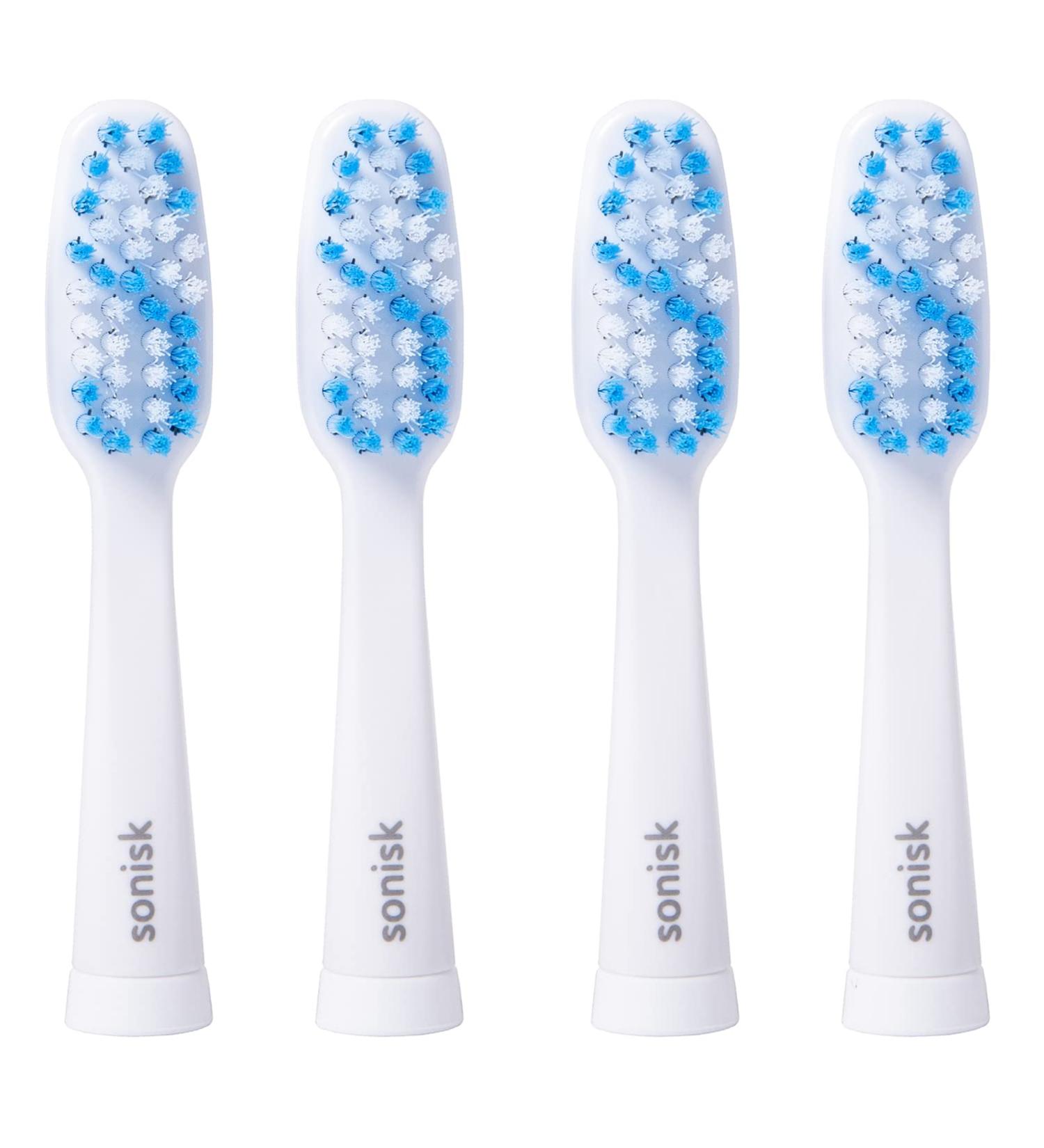 Sonisk Pulse Electric Toothbrush Heads - 4X Replacement Heads | 31,000 Strokes/Min - Buy Online on GoSupps.com