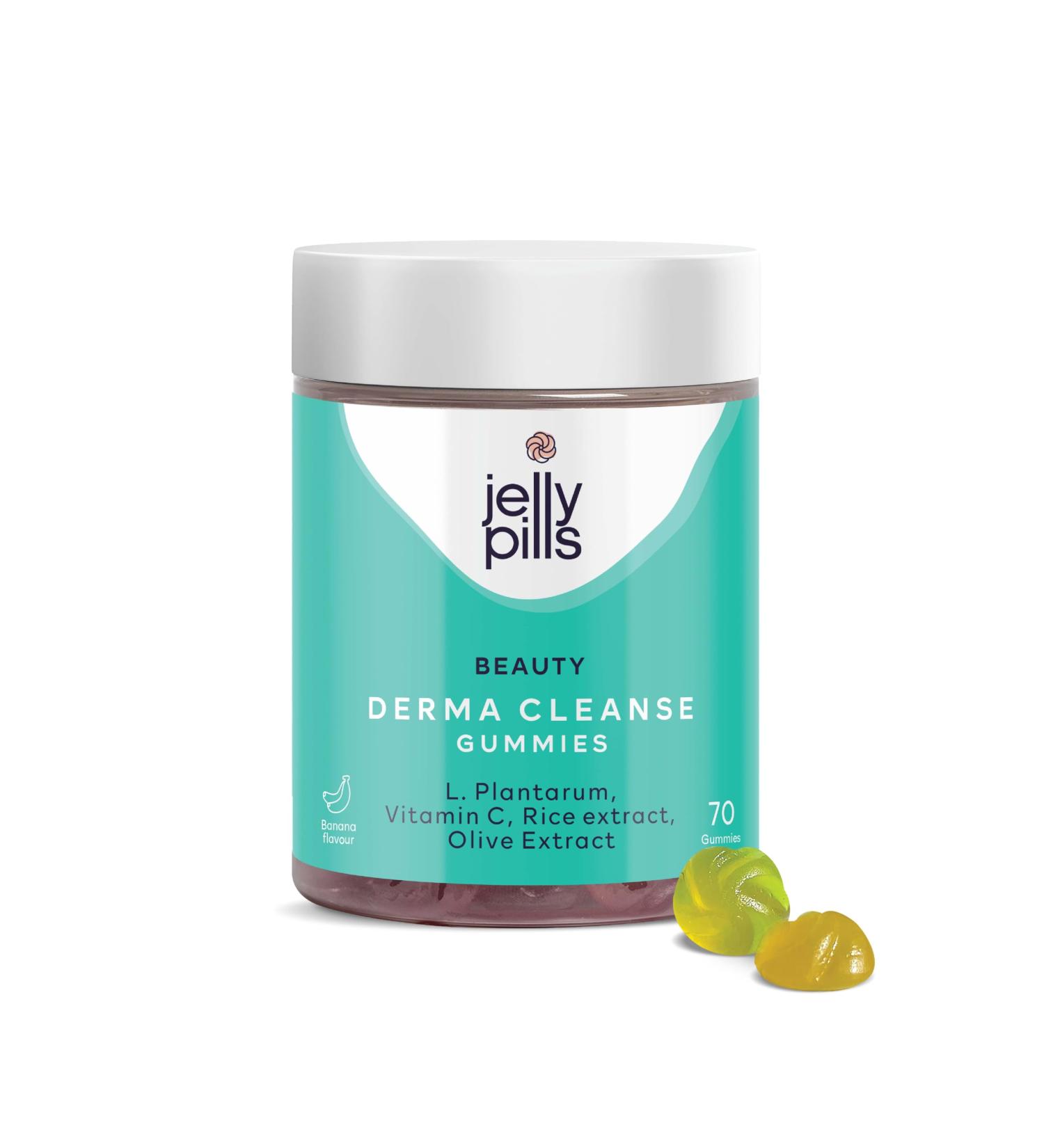 Jelly Pills Natural & Vegan Anti Acne & Flawless Skin Treatment Spot and Blemish Corrector Reduces Wrinkles and Improves Elasticity and Firmness - Innovative Formula with Proven Effectiveness - Buy Online on GoSupps.com