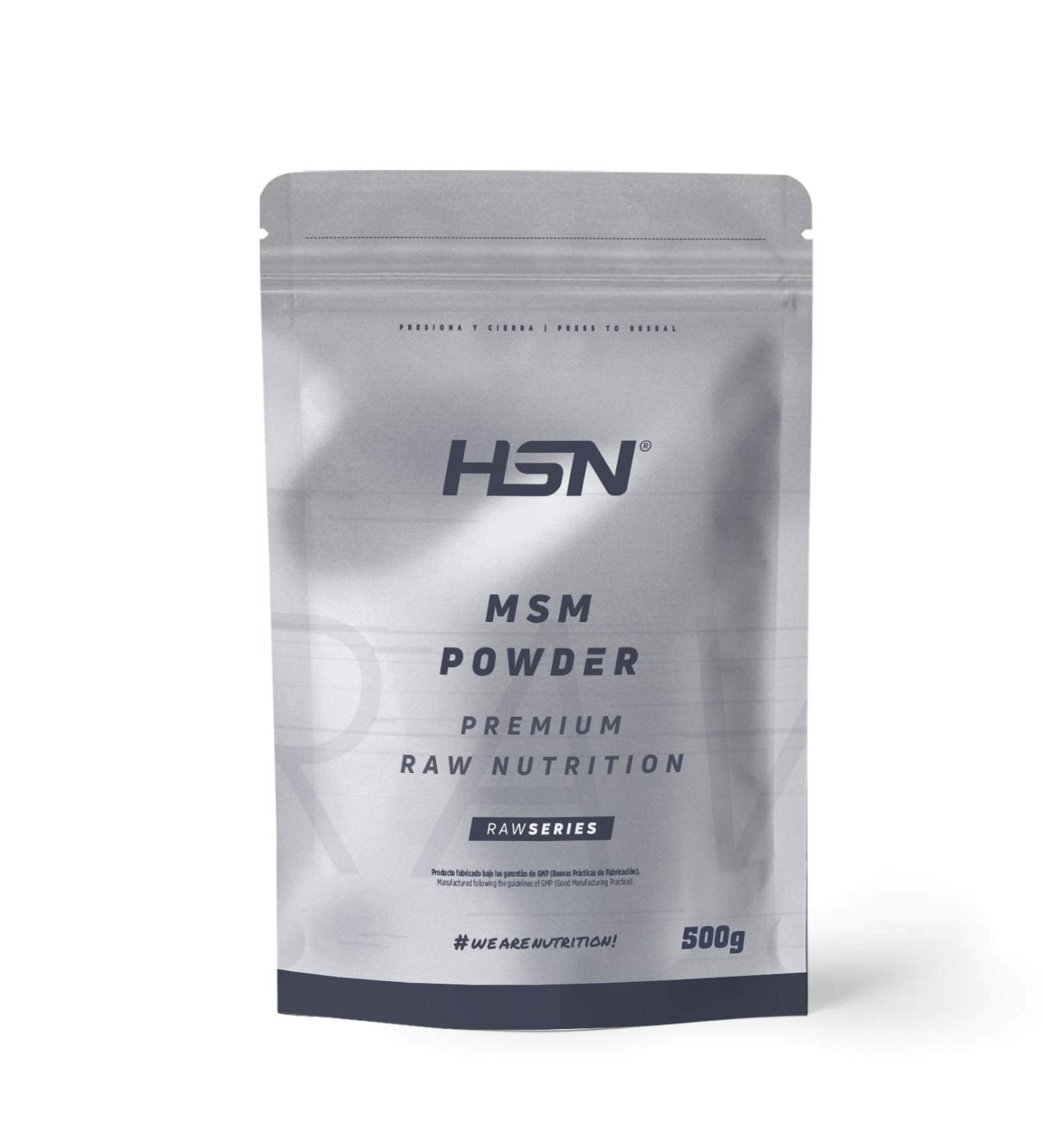 MSM en Poudre de HSN | M thylsulfonylm thane | Sant pour les Os et Articulations | Forme biodisponible de soufre en poudre V g talien Sans Gluten Sans Lactose 150g 500g - Buy Online on GoSupps.com
