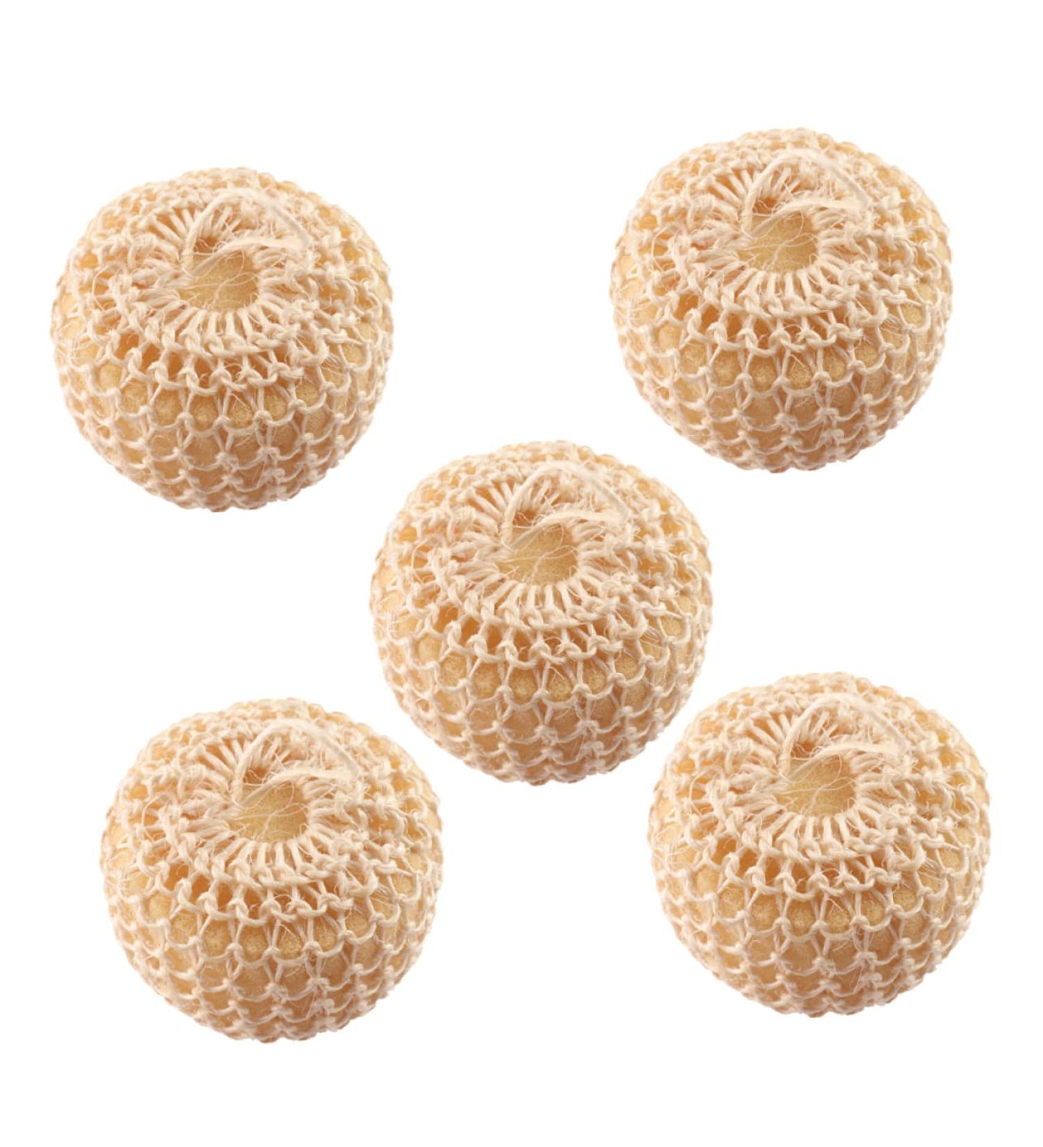 Didiseaon 5pcs Natural Sisal Bath Sponge Set | Eco-Friendly Loofahs & Scrubbers for Body | Perfect for Spa Experience - Shop Now - Buy Online on GoSupps.com