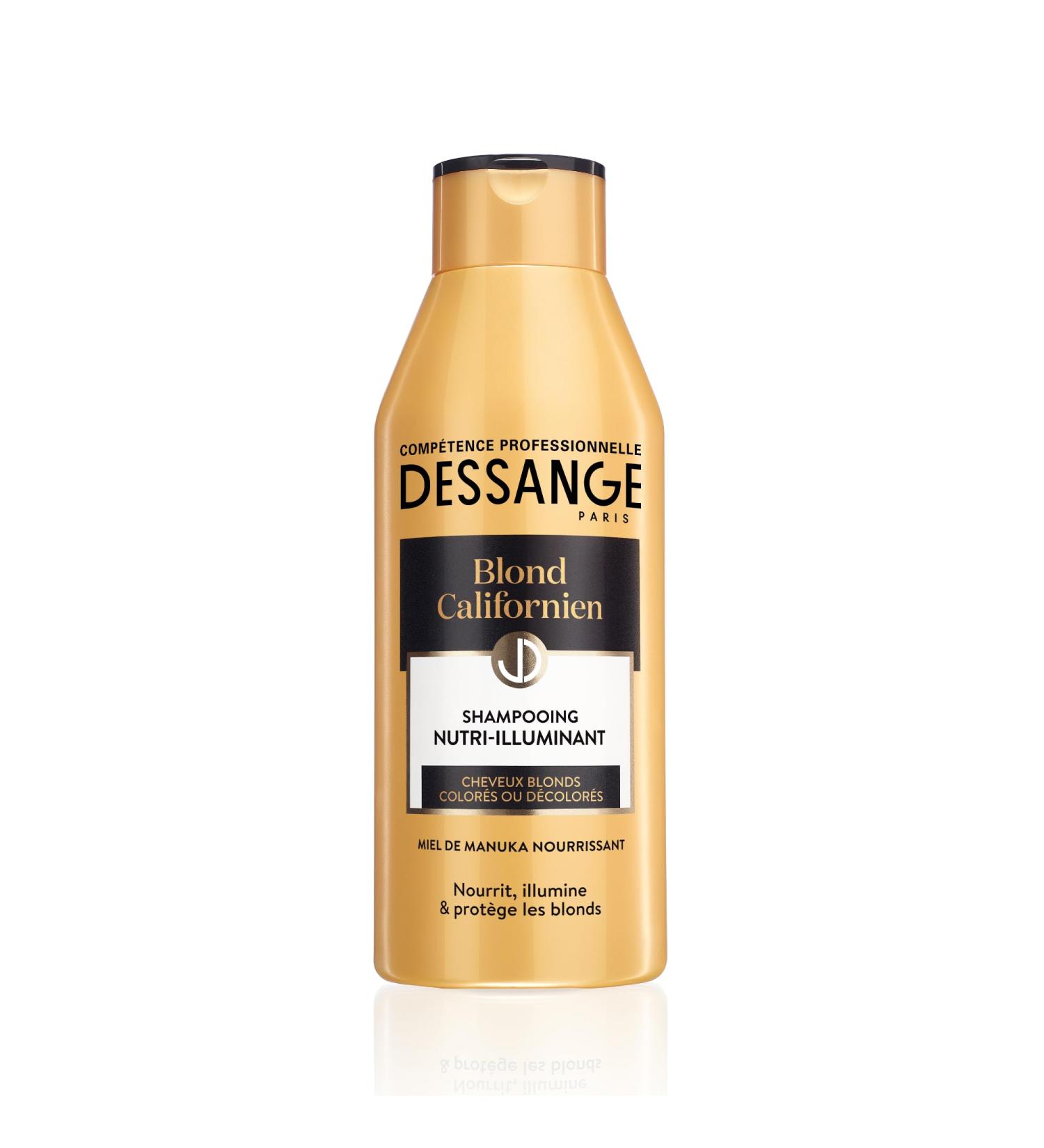 DESSANGE - Californian Blonde Nutri-Illuminating Shampoo - Formula Enriched With Manuka Honey - Nourishes Illuminates & Protects - For Blonde Colored Or Bleached Hair - 250 ml - Buy Online on GoSupps.com