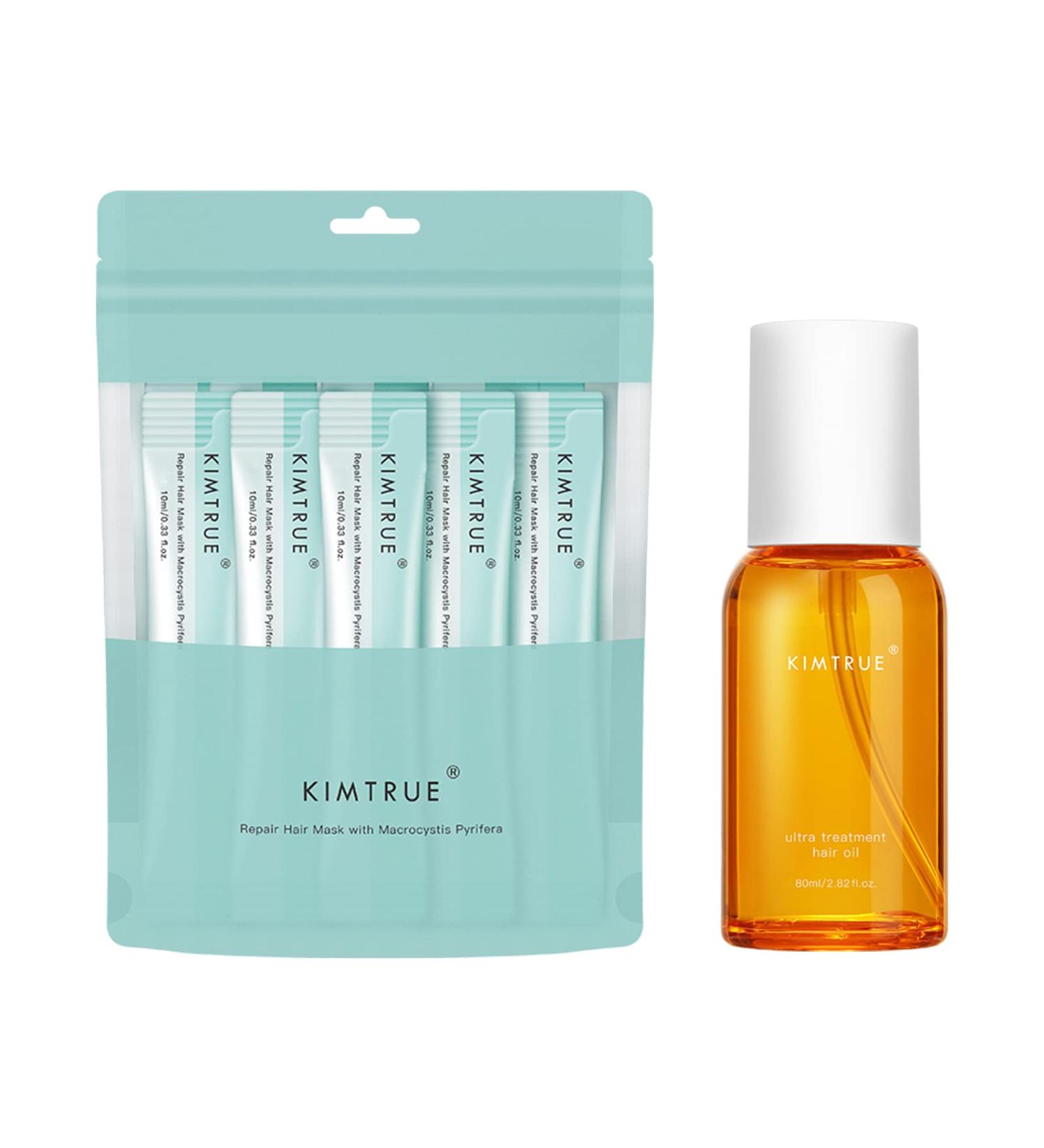 Kimtrue Color-Treated Hair Repair Mask and Oil for Damaged, Frizzy Hair - Buy Online on GoSupps.com