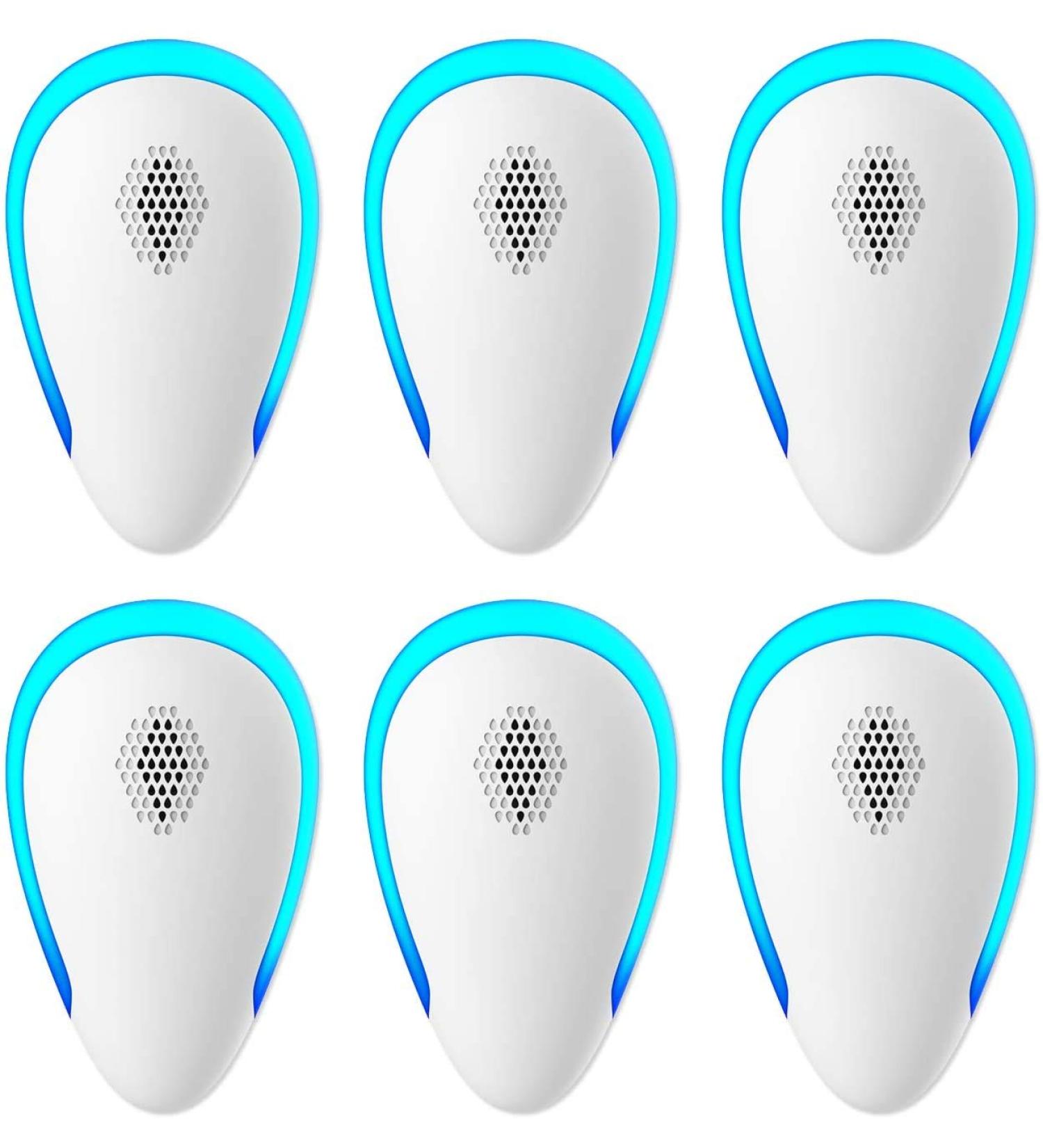 Ultrasonic Pest Repeller 6 Pack - Indoor Electronic Bug Repellent for Mosquitos, Ants, Roaches, Bugs & Mice - Plug-in Pest Repellent - Buy Online on GoSupps.com