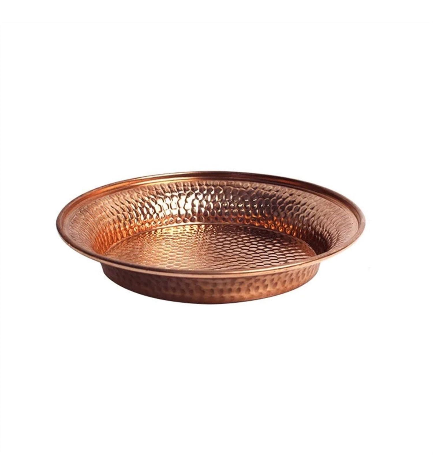 Dinnerware Dishes Plates 7 Pieces Pure Copper Drinking Plate Dinner Plate Fruit Plate Bread Plate Home Gift Decoration for Kitchen Diner Hotel Party Dinner Restaurant Family Party Plates (Size : 13.1 13.1cm - Buy Online on GoSupps.com