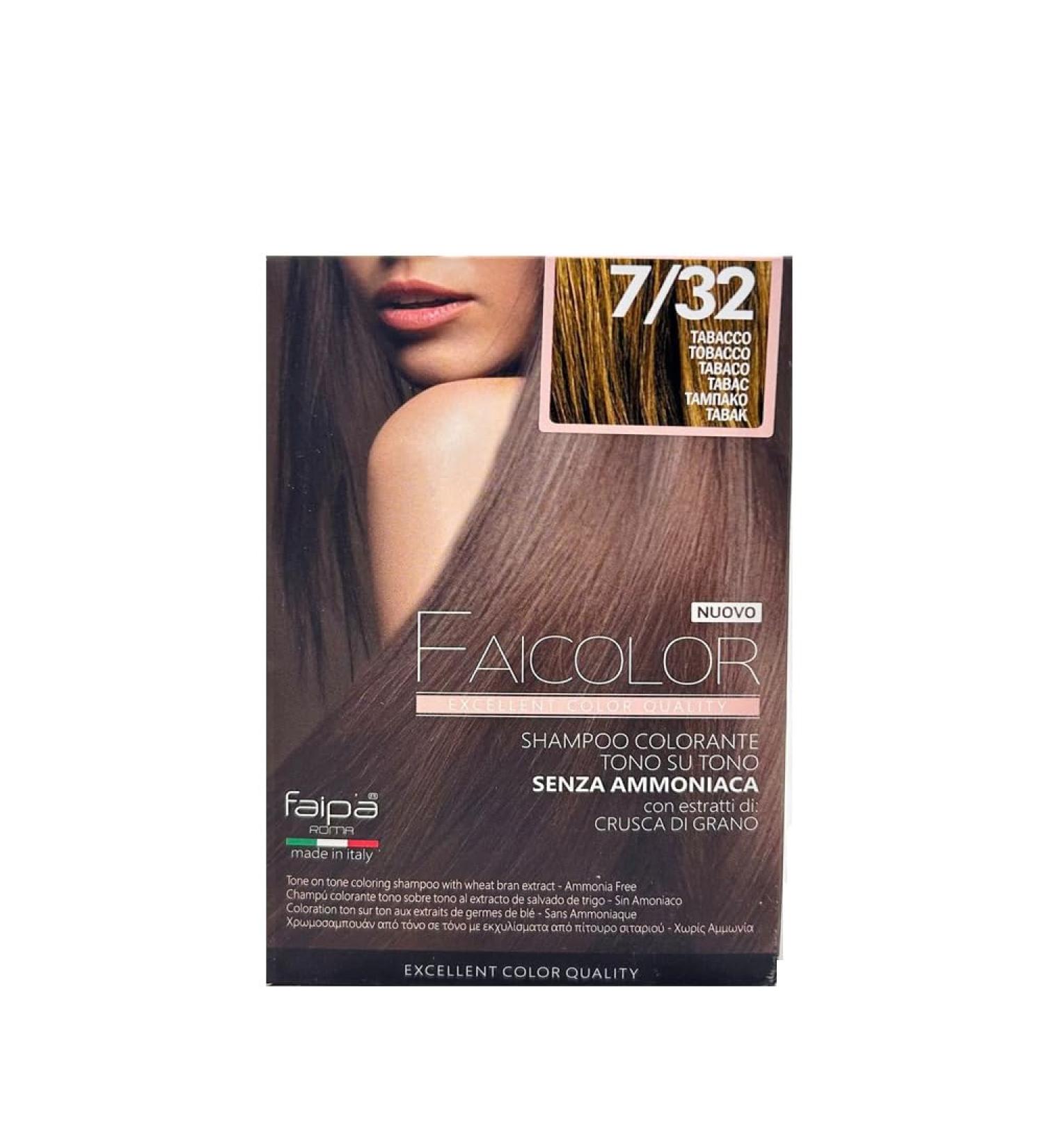 Faipa Faicolor Color shampoo without ammonia 732 color tobacco