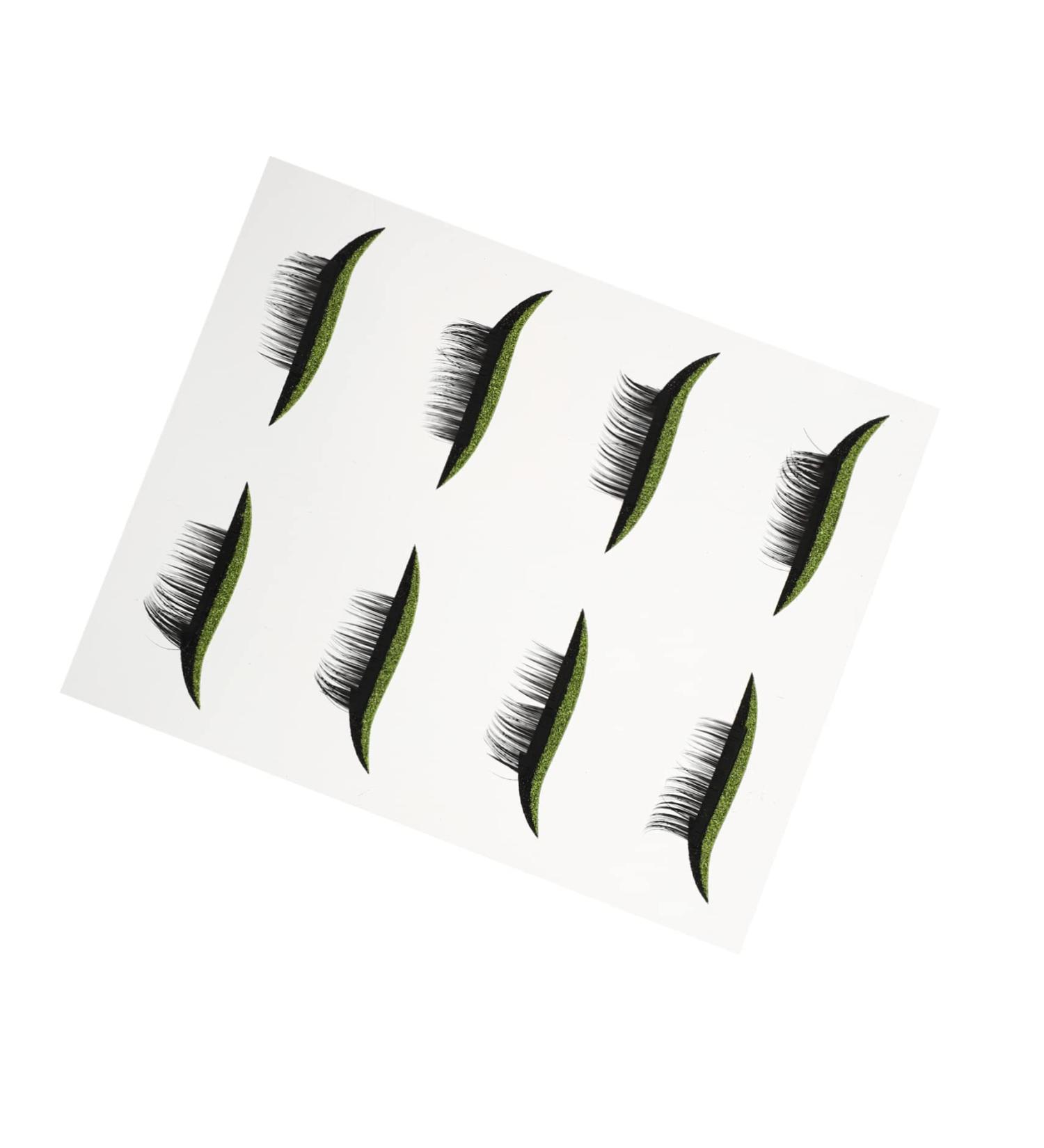 SKISUNO 4 Pairs False Eyelashes Eye Makeup Sticker Eyeliner Pencil Stickers Waterproof Eyeliner Tape Sticker 4x1.5cm As Shown - Buy Online on GoSupps.com