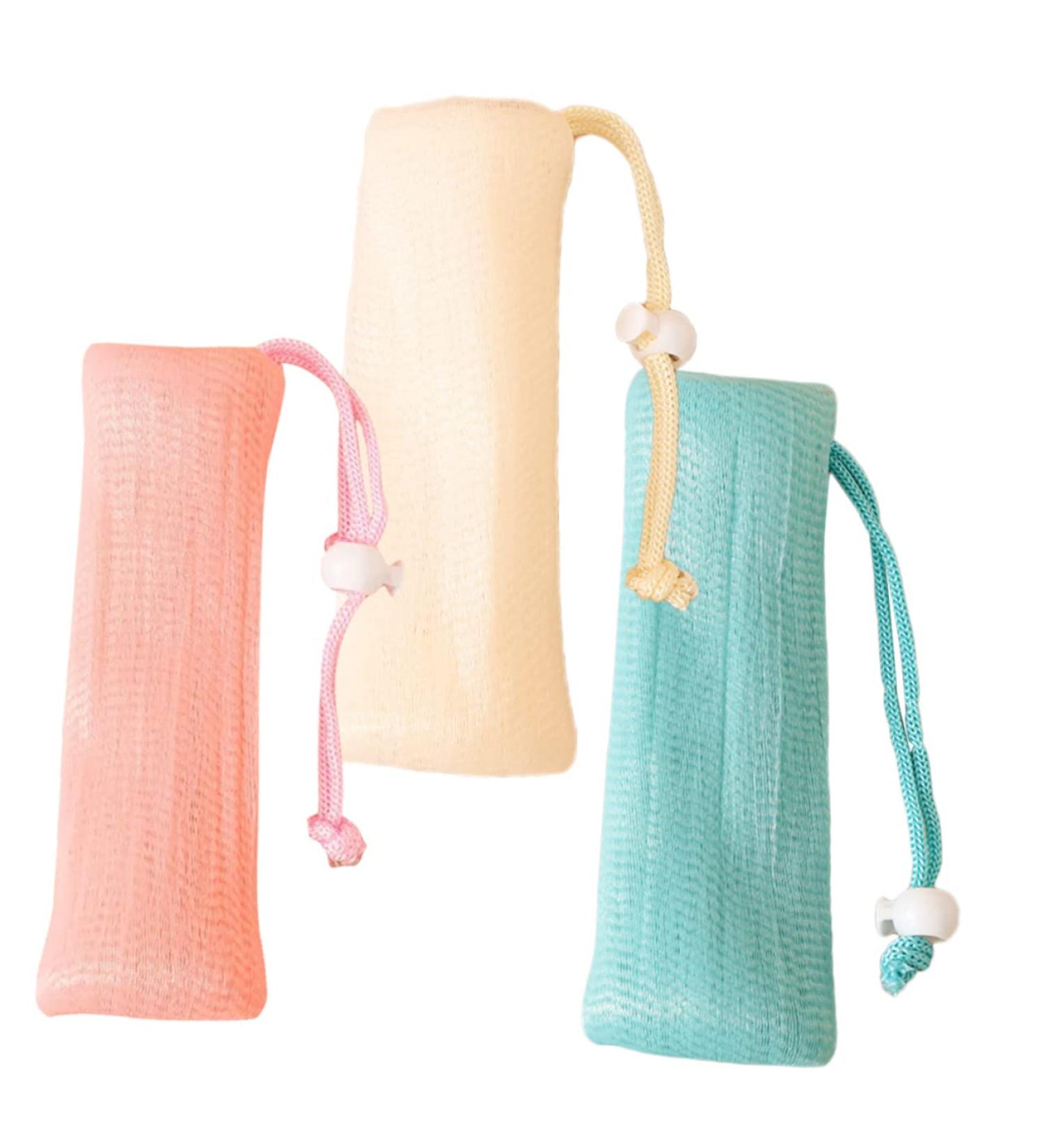 VINTORKY 3pcs Soap Bag Foam Net Soap Sock for Bar Soap Exfoliating Soap Bag Soap Savers Bag for Bar Soap Pe - Buy Online on GoSupps.com