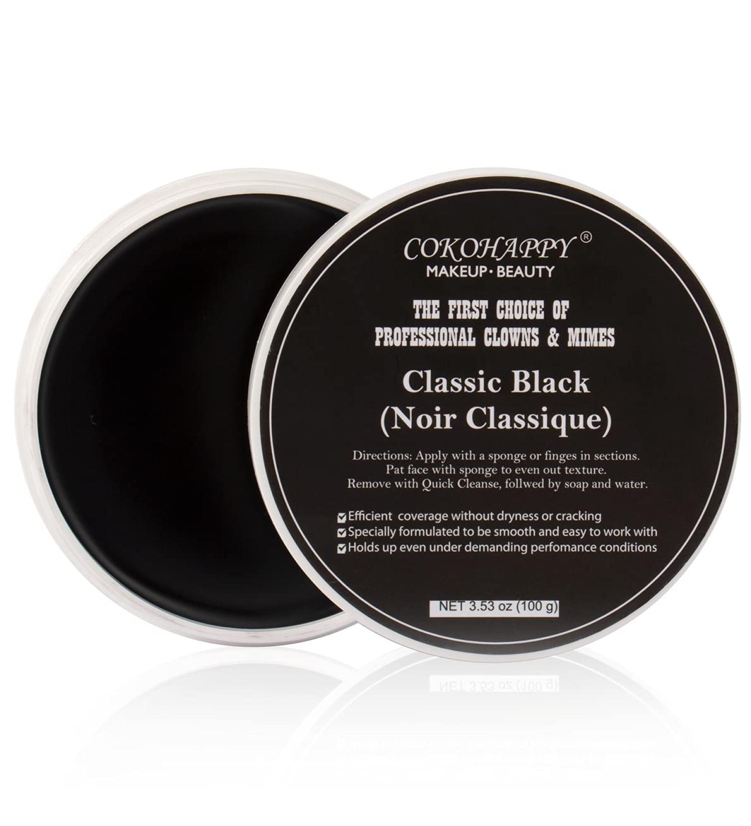 COKOHAPPY Black Skeleton Face Paint Cream - Halloween Party Cosplay SFX Makeup - 100g - Buy Online on GoSupps.com