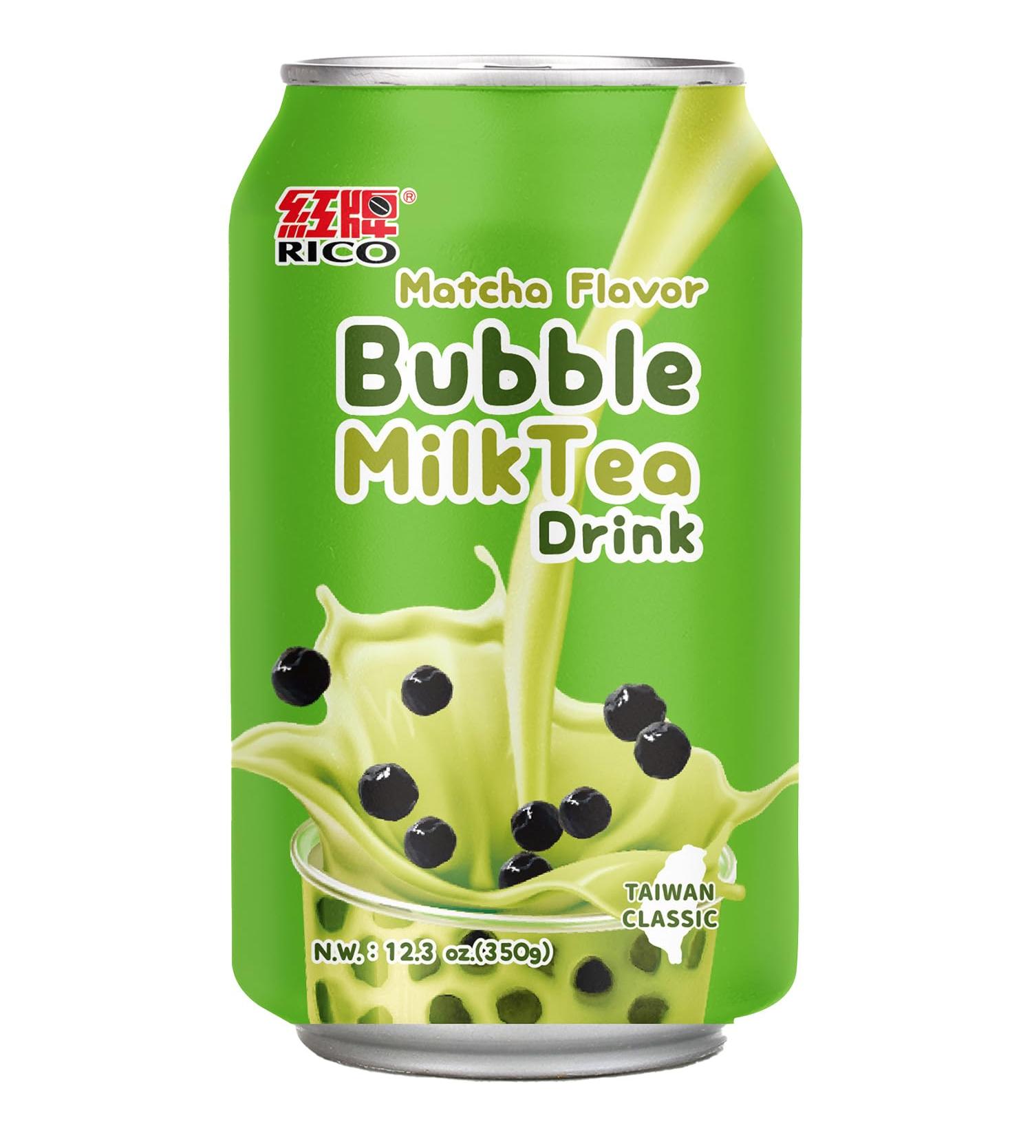 Buy RICO Bubble Milk Tea Drink Matcha 350 ML - 1-Pack | International Shipping Available - Buy Online on GoSupps.com