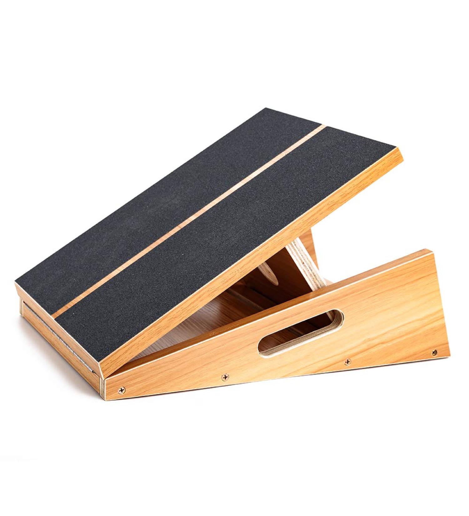 StrongTek Adjustable Wooden Slant Board for Calf Stretching - Portable Incline Stretch Board with Side Handles - Buy Online on GoSupps.com
