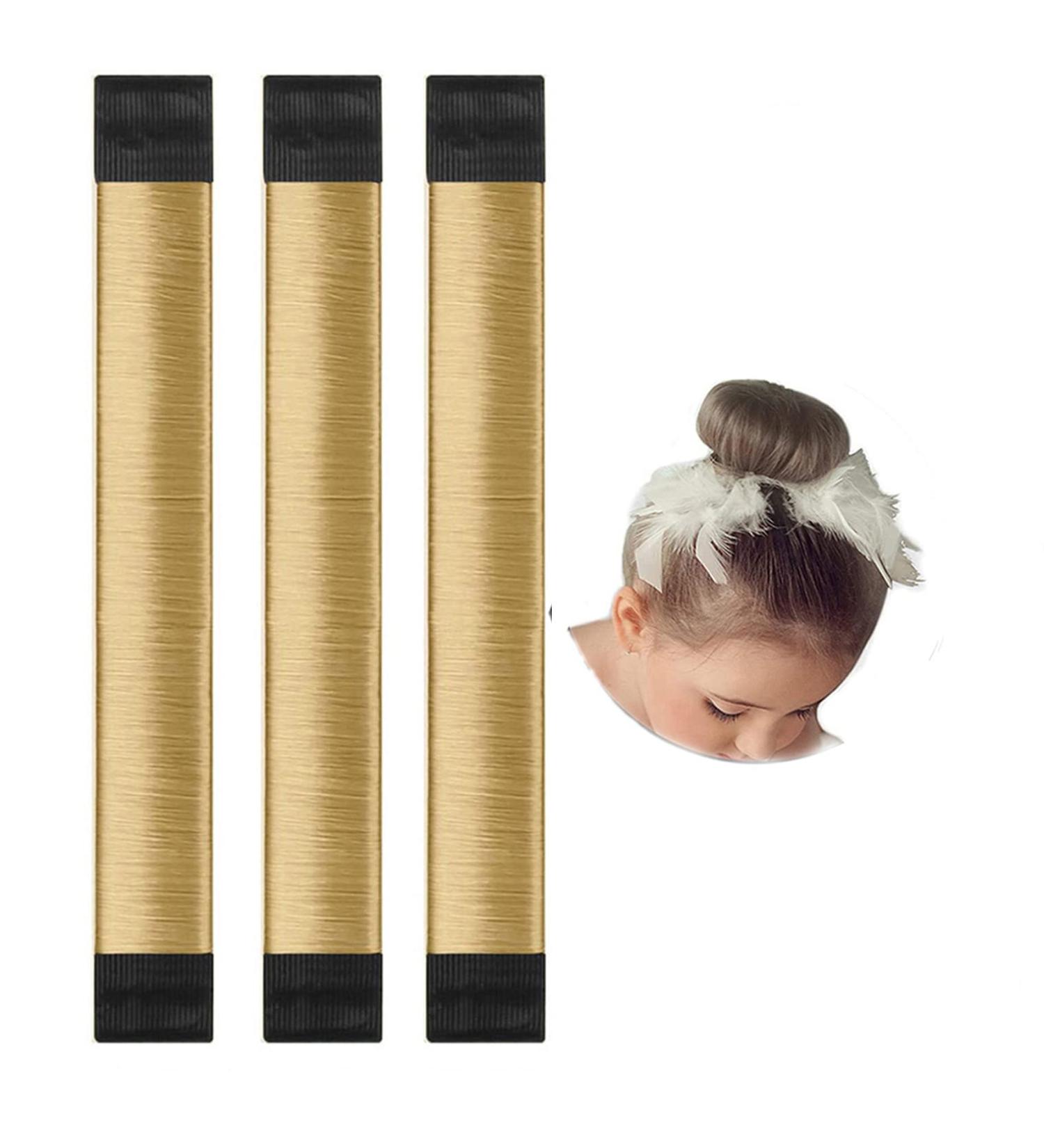 Kids Hair Bun Maker Set - 3PCS Mini Doughnut Shaper for Girls with Short and Thin Hair - Ballet Bun Maker - Easy Hair Tool (Light Brown) - Buy Online on GoSupps.com