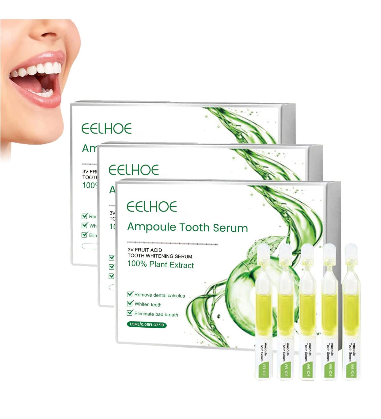 Tlopa Ampoule Toothpaste & Tartar Removal Serum | Whitening & Plaque Control | 3V Fruit Acid - 3 Boxes | International Shipping - Buy Online on GoSupps.com