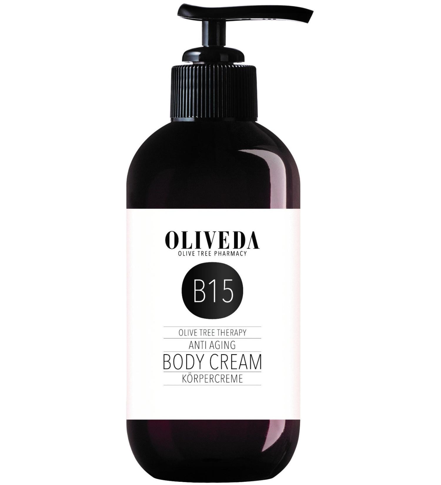 Oliveda B15 - Body cream anti -aging |rich body lotion |Punish body lotion |Intensive care and moisture |stimulates cell new formation - 250 ml
