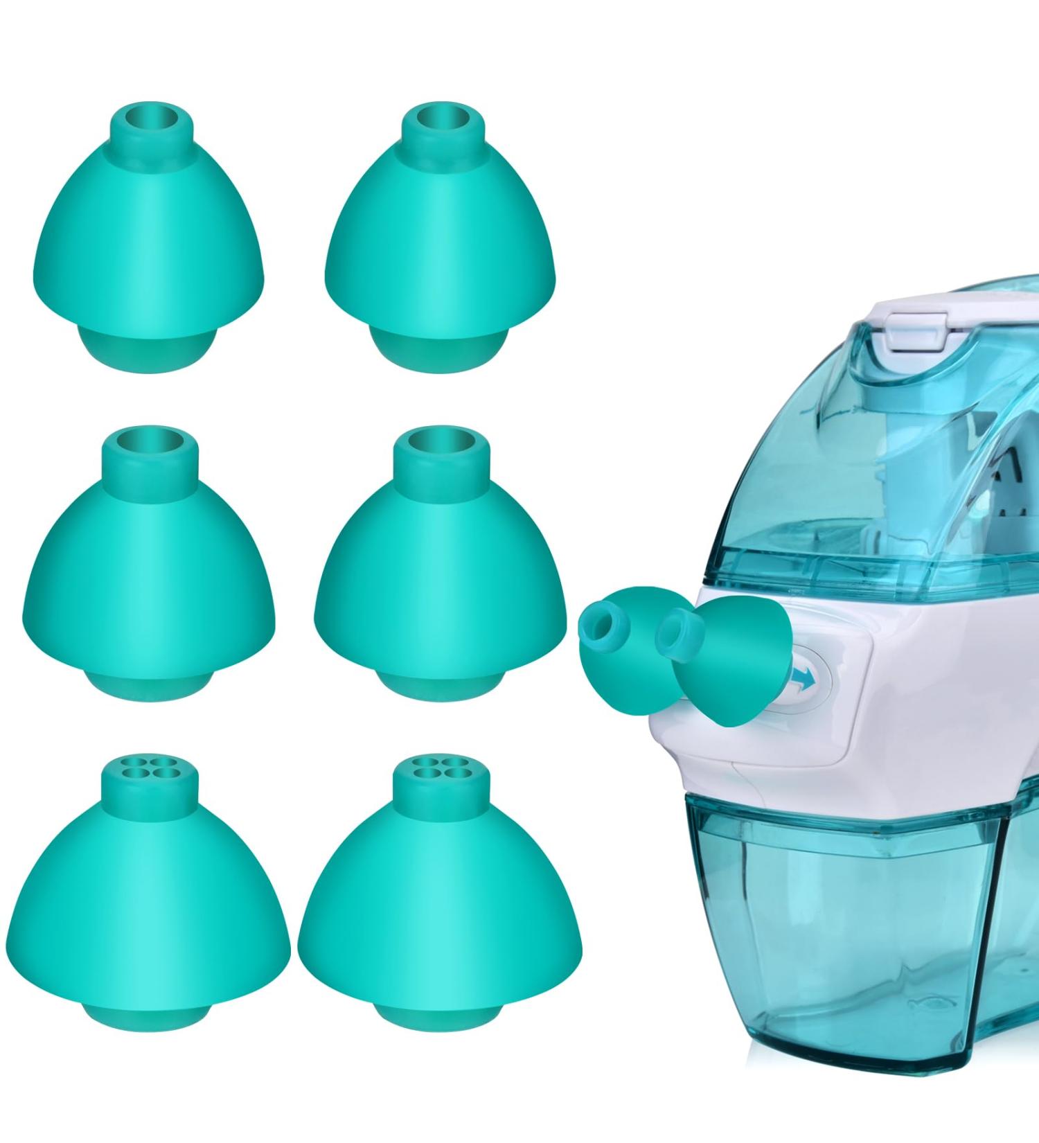 FireAnt 3 Pairs Nose Pillows Compatible with Navage Nasal Care - High Grade Silicone Nose Buds Sinus Pillows Compatible with Navage Nasal Irrigation System (Small Standard Extra Large) in Blue - Buy Online on GoSupps.com