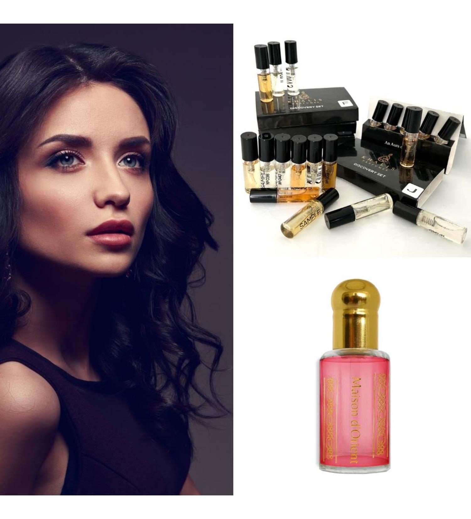 Maison d'Orient KHALIS Feminine Discovery Set (20 Spray Vials) and Pink Musk Oil Perfume