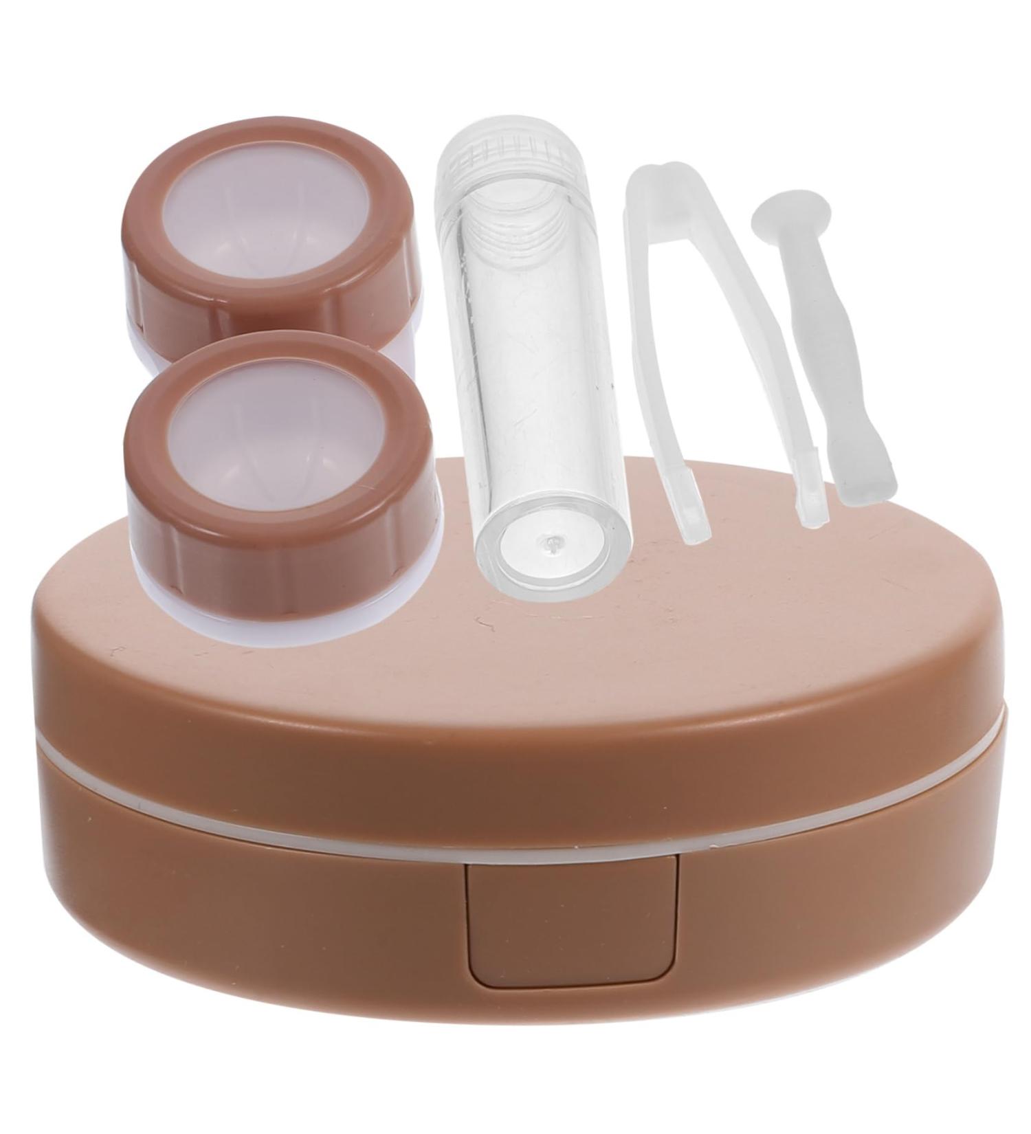 JECOMPRIS Mini Contact Lens Set - Travel Case & Foot Cushion - Decorative Plastic Box for Safe Storage - Buy Online on GoSupps.com