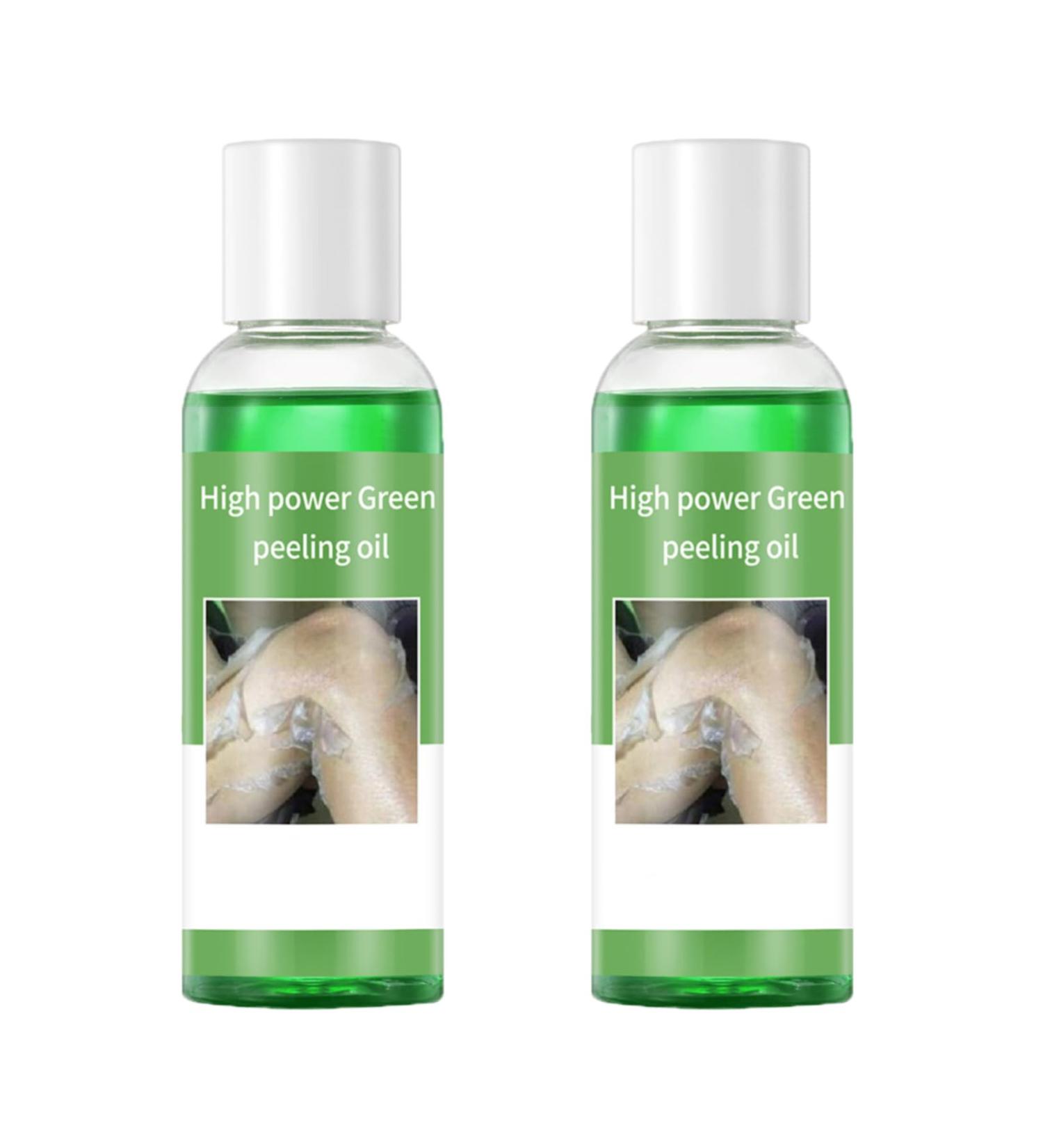 Dark Skin Exfoliating Oil Extra Strong Green for Hands Feet and Whole Body for at-home facial chemical exfoliation (220 ml/7.76 oz) - Buy Online on GoSupps.com