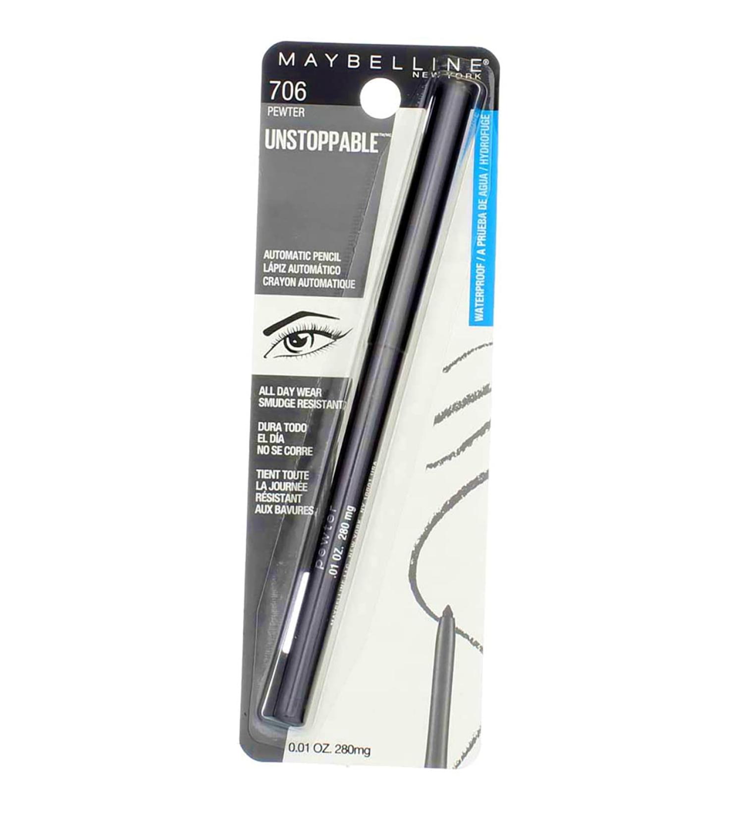 Maybelline Unstoppable Eyeliner in Pewter - 2 Pack | Long-lasting Formula - Buy Online on GoSupps.com