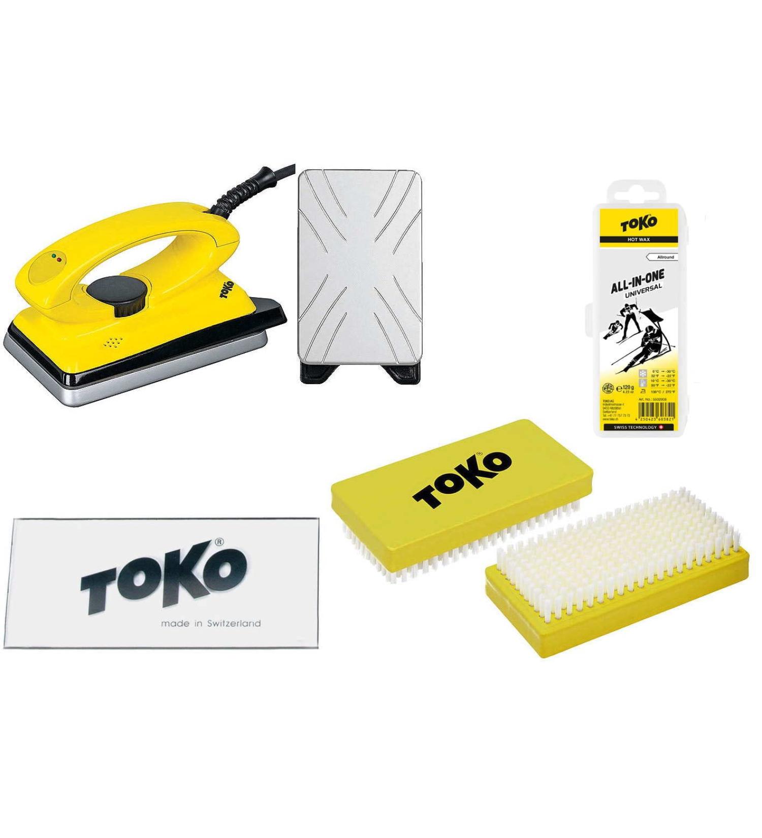 Premium Toko 4-Piece Ski Wax Set with Wax Iron - Perfect for Alpine Nordic & Snowboard Enthusiasts - International Shipping Available - Buy Online on GoSupps.com