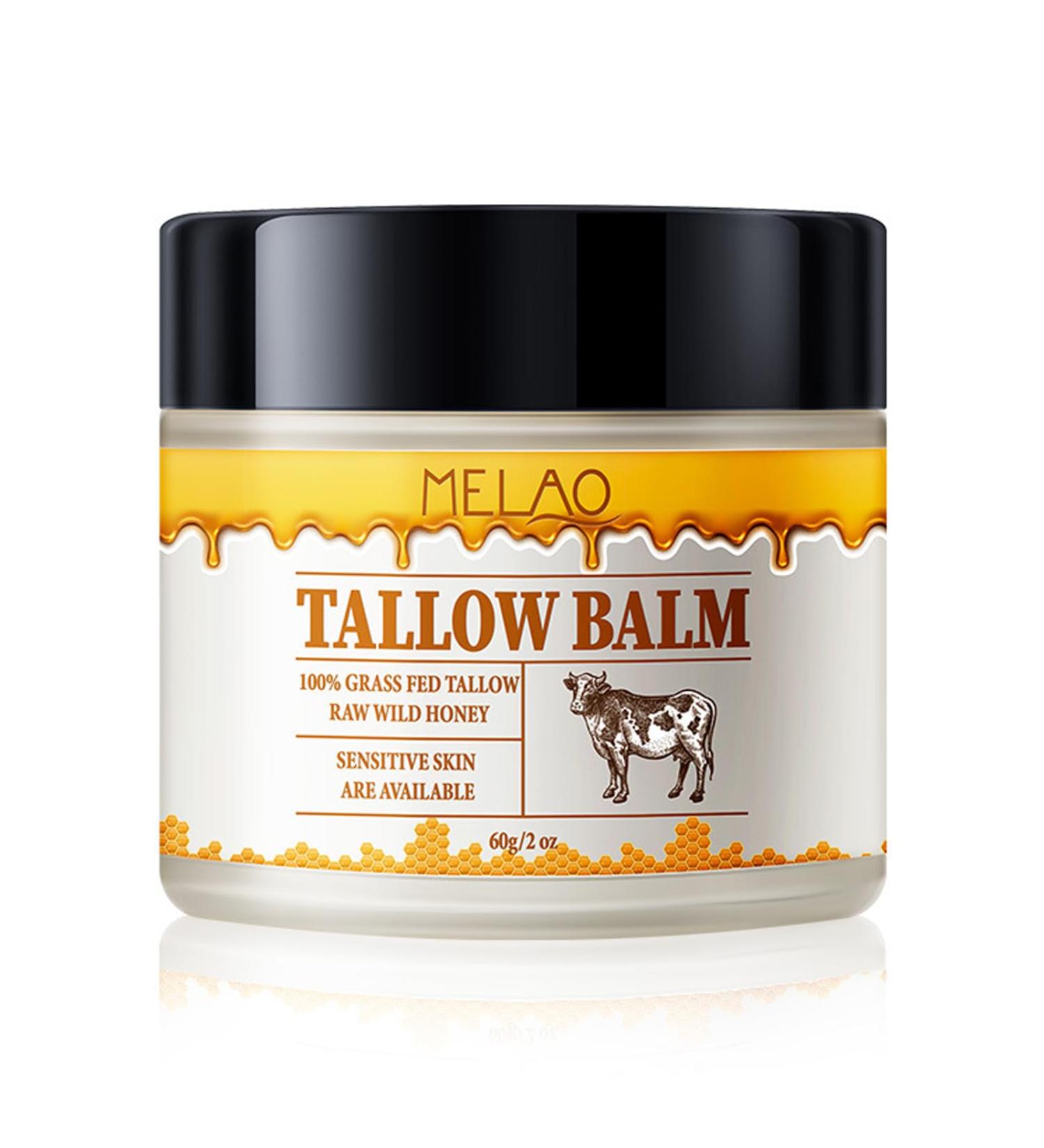 Ueseinl Beef Tallow and Honey Moisturizer Balm for Skin: Grass-Fed Tallow Honey Skin Moisturizer for Face Body Tallow Balm for Skin Hydration - Buy Online on GoSupps.com