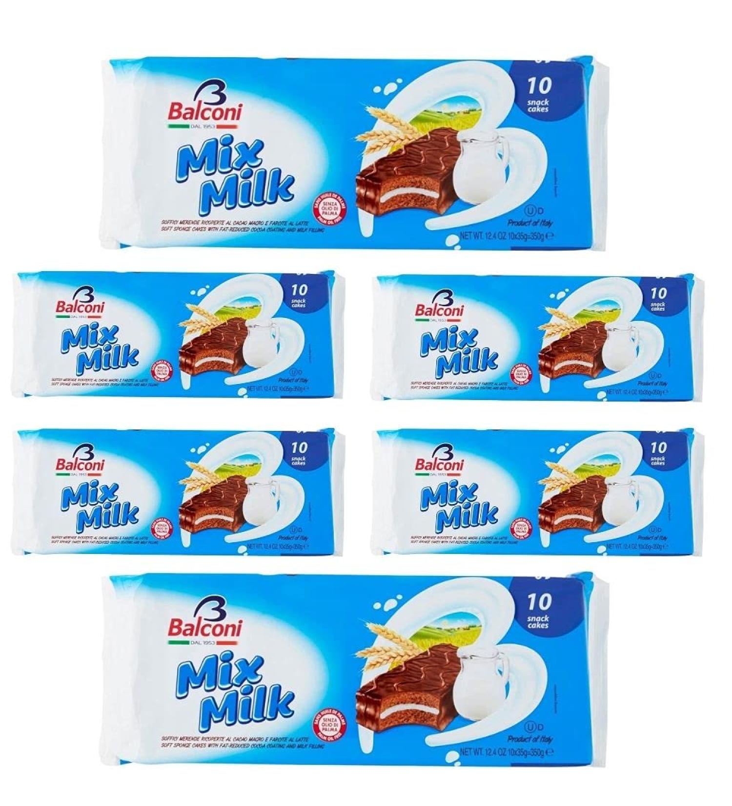  Balconi Balconi Snack Mix Milk 6 Pieces of 350 Gr - Buy Online on GoSupps.com