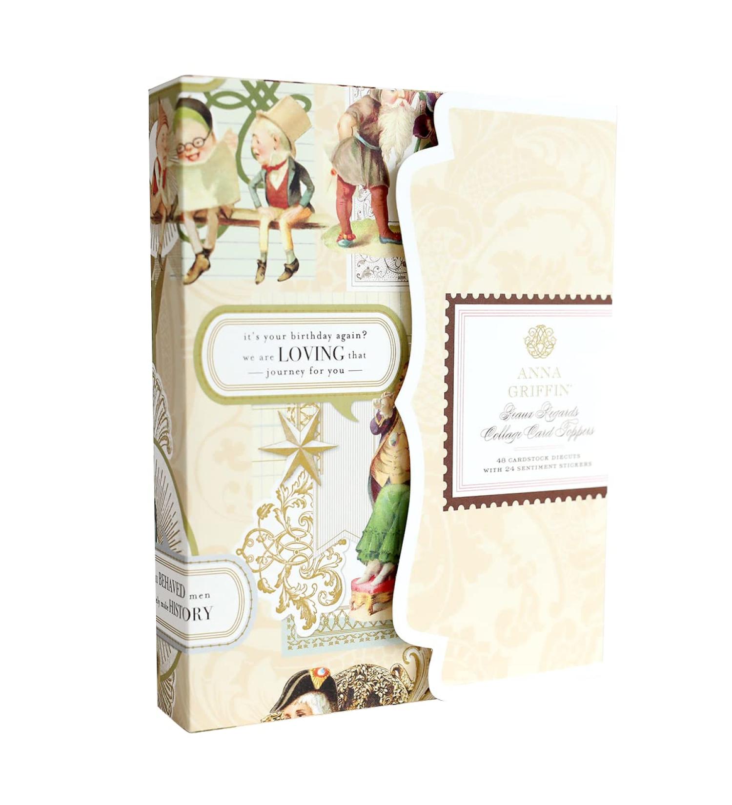 Anna Griffin Beaux Regards Collage Card Toppers Kit - 48pcs | Card Making Kit - Buy Online on GoSupps.com