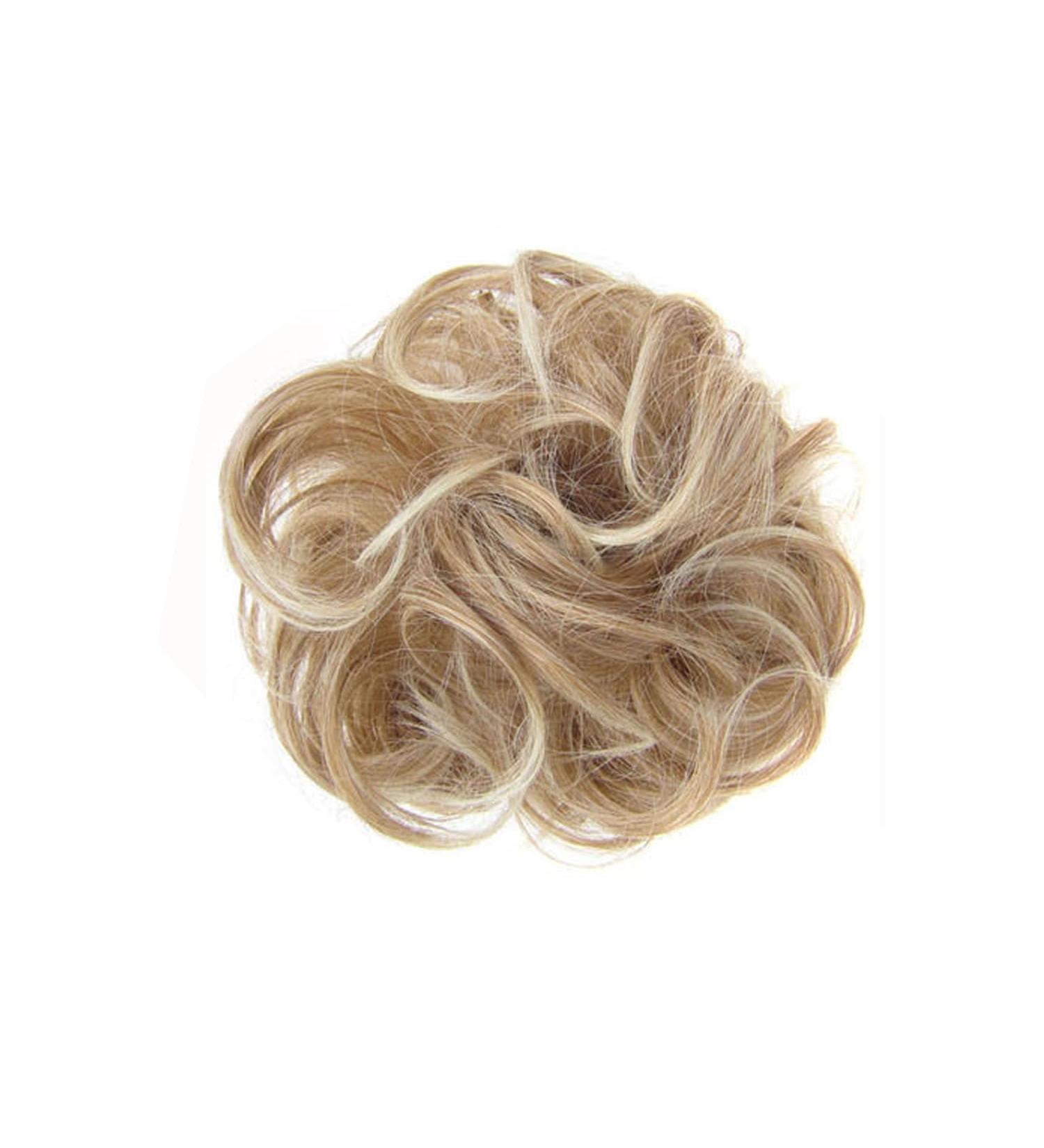 Norhogo Messy Hair Buns Extensions Curly Wavy Hair Extension Curly Wavy Messy Synthetic Bun Hairpiece for Women Thick Hair Pieces Wavy Curly Ponytail (Dirty Blonde) - Buy Online on GoSupps.com