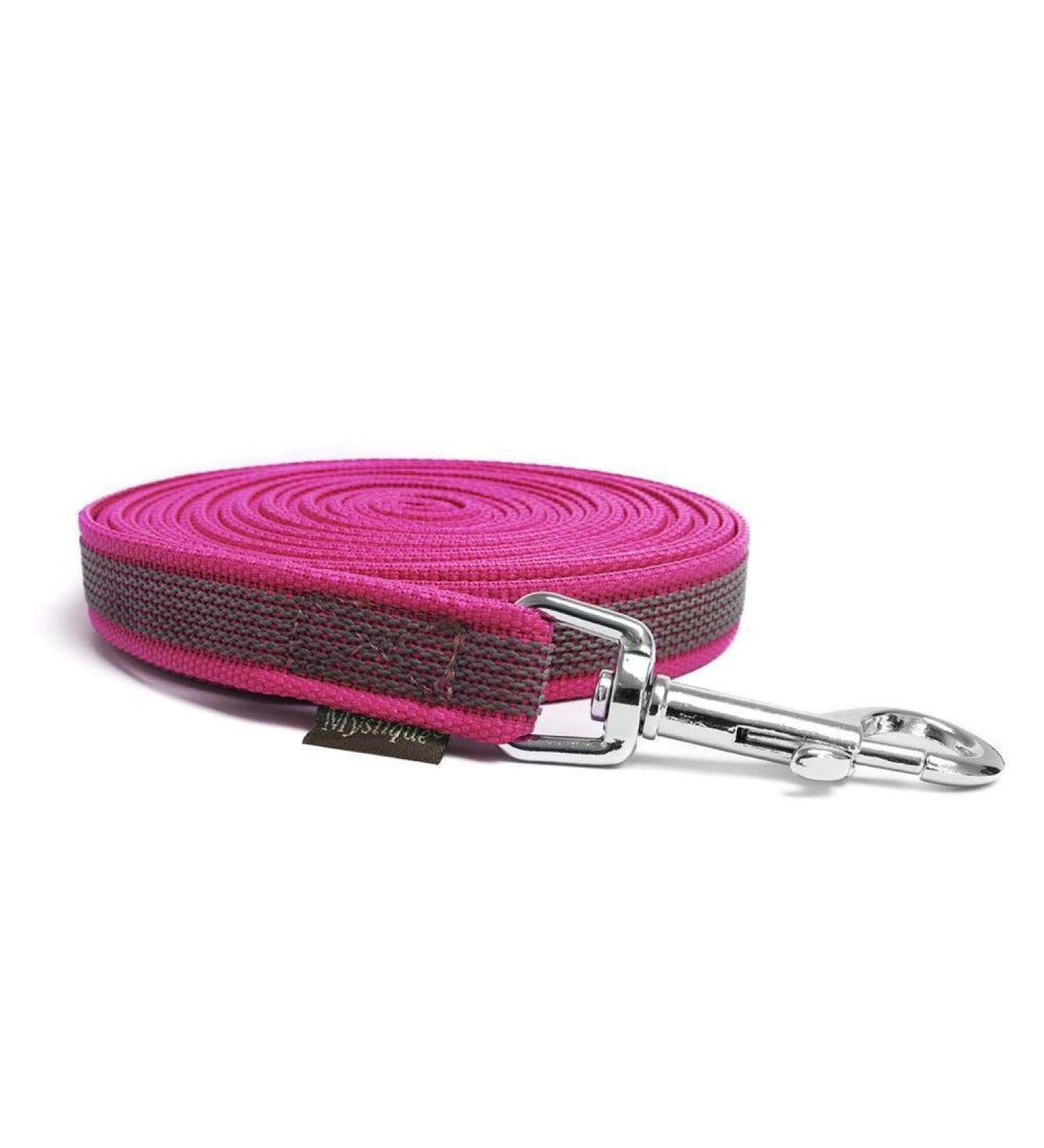 Mystique Rubberized towline 20mm with hand loop standard carabiner purple 15m 15m purple