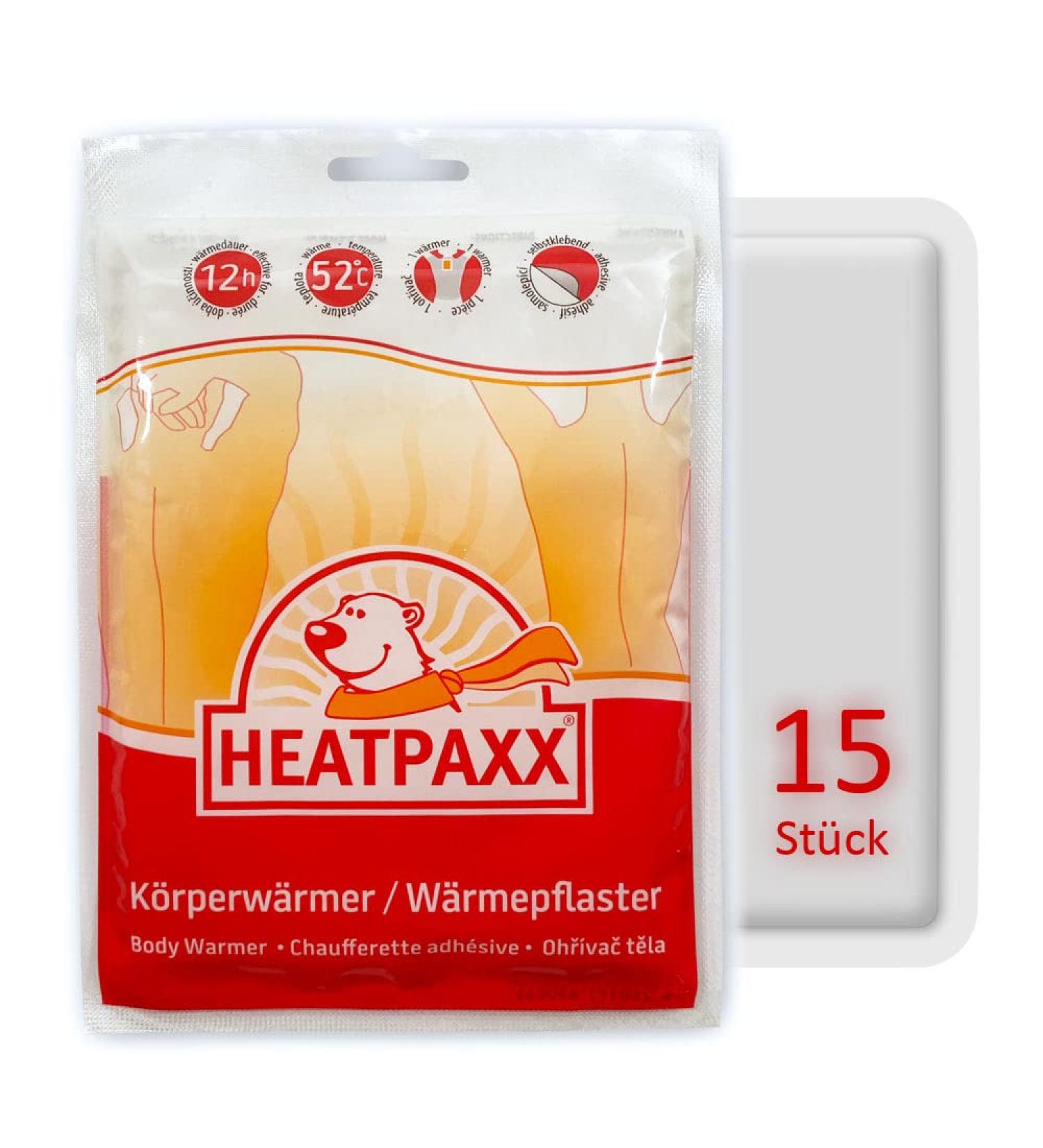 Heatpaxx Body Warmer | 15 Extra Thin & Light Heat Patches for Belly & Back | Precise Feel-Good Warmth - Shop Now! - Buy Online on GoSupps.com