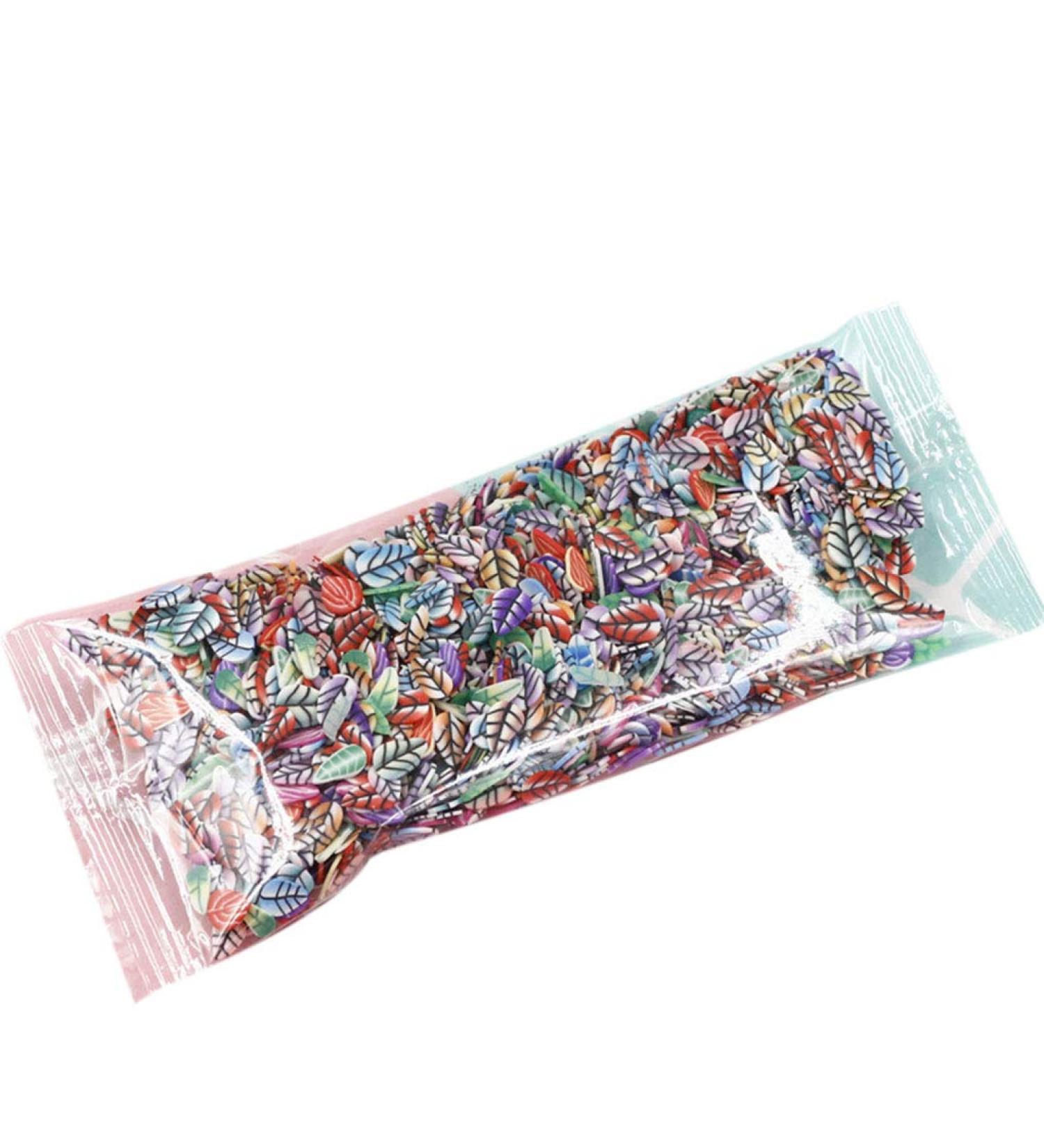 Guangcailun 1000pcs/bag 3D Polymer Clay Nail Slices Star Cartoon Flower Decoration Slices Star Fruit Feather Manicure Nail Art Decoration s 11# - Buy Online on GoSupps.com