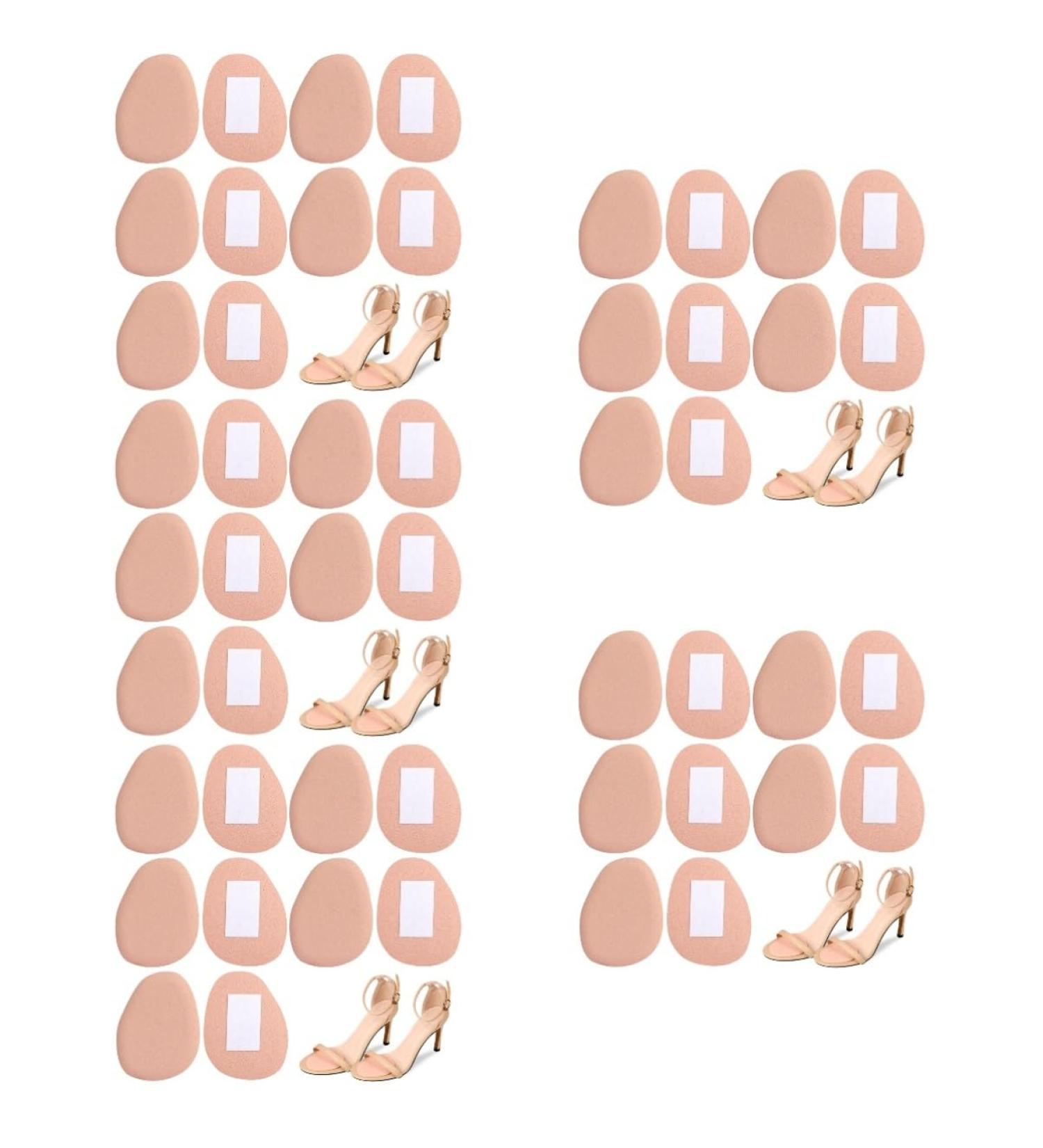 25 Pairs Forefoot Pads for Women & Men | Gel Shoe Inserts Metatarsal Foot Sleeves & Cushions for Heels & Flats - Buy Online on GoSupps.com