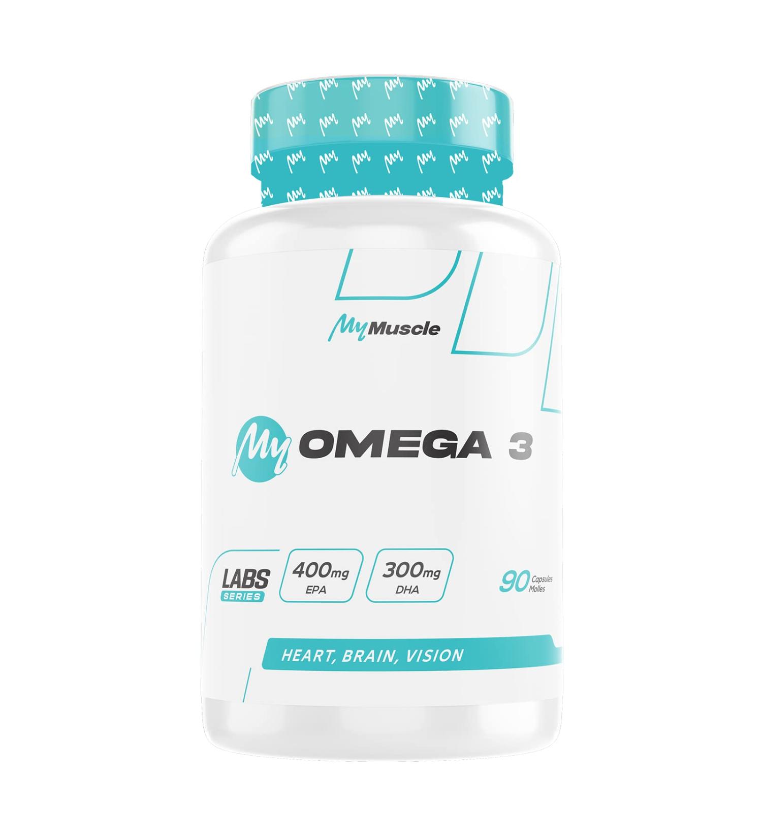 MyMUSCLE - My Omega 3 - Premium Concentrated Fish Oil - 90 Soft Capsules - Buy Online on GoSupps.com