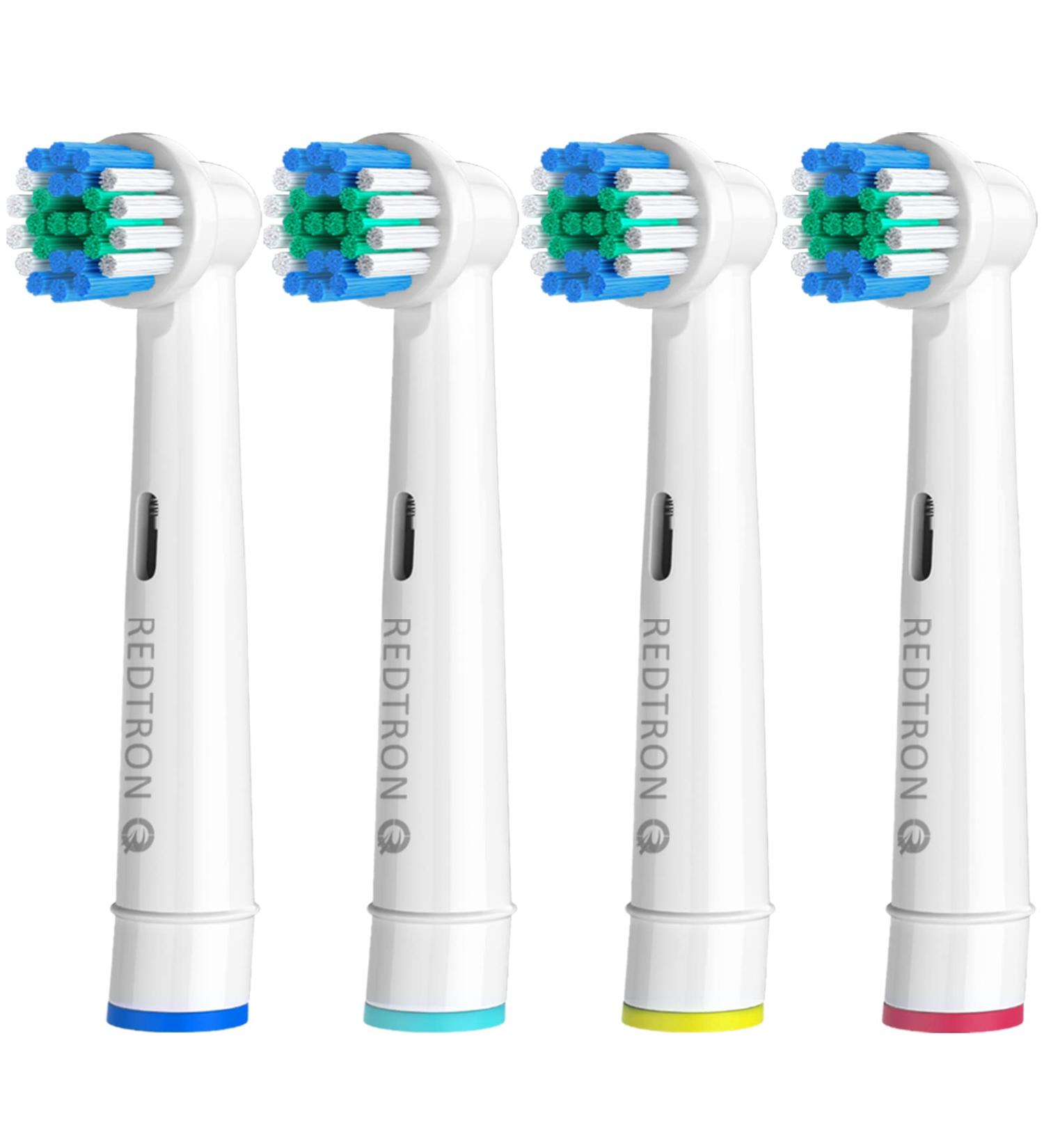 REDTRON Replacement Brush Heads for Oral B Electric Toothbrush (4 Pack) - Compatible with Pro1000, Pro3000, Pro5000, Pro7000 and More - Buy Online on GoSupps.com