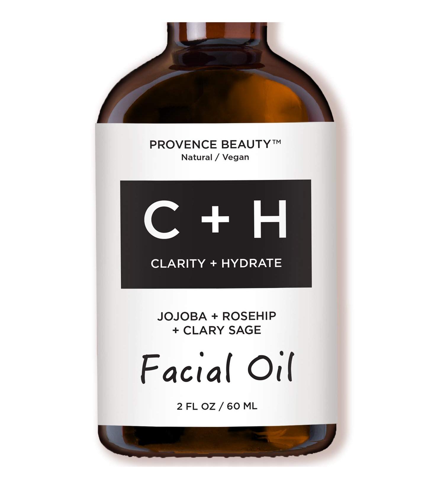 BEAUTE DE PROVENCE | Clarify + Hydrate Facial Oil - Cold Pressed Jojoba + Rosehip + Clary Sage Oils - Anti-Wrinkle Solution - 2 OZ - Buy Online on GoSupps.com