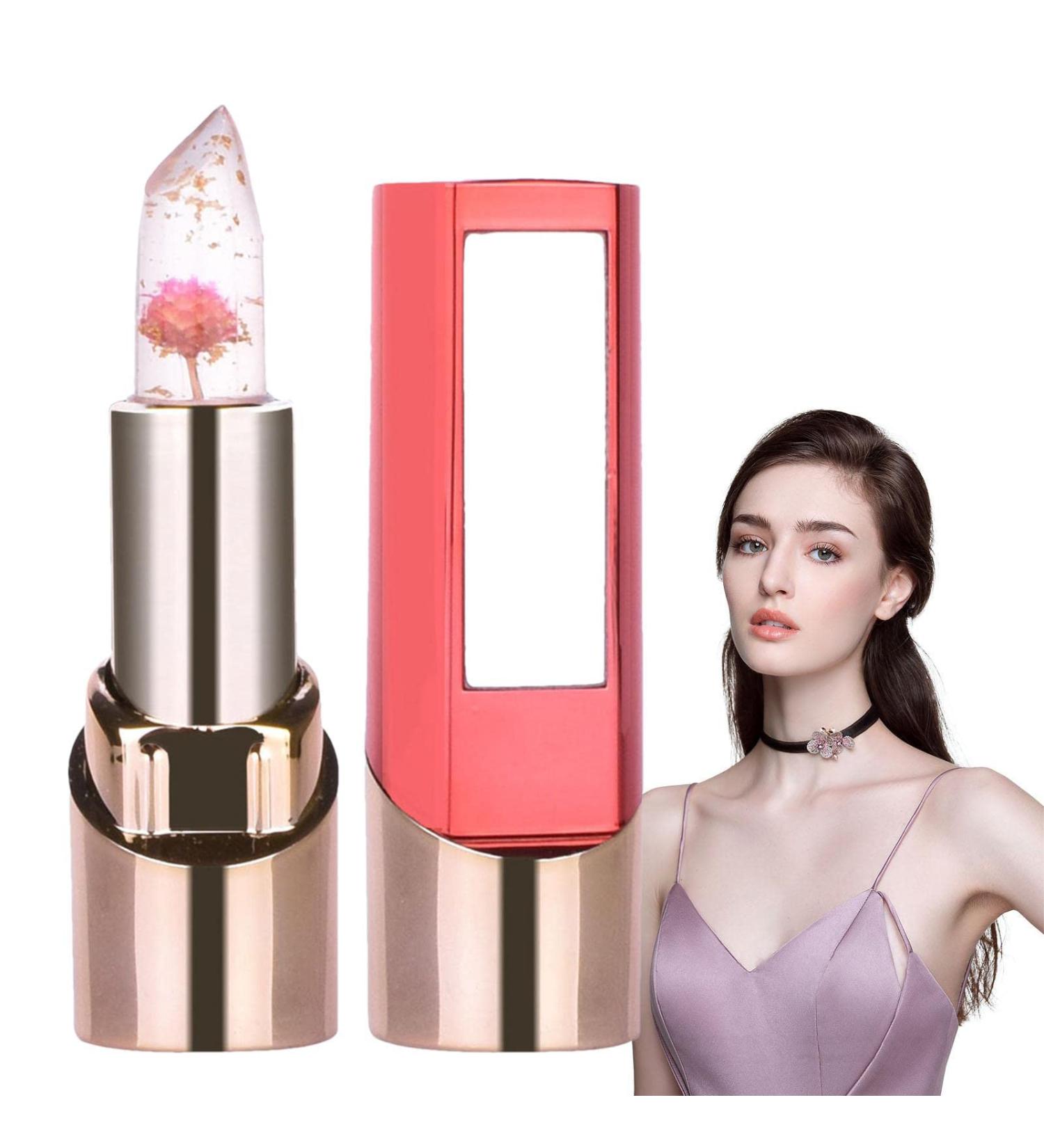  Tsuchiya Lipstick with color warm and resistant to fading gold leaf lip balm flower jelly lipstick for carnival Halloween Tsuchiya - Buy Online on GoSupps.com