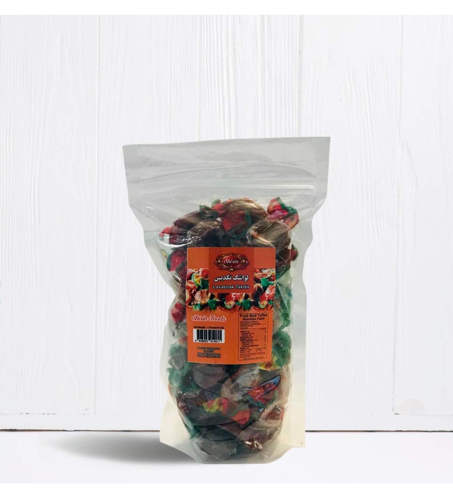 SHIRIN Lavashak Takdis Fruit Roll Snack - 1 Pound (16 OZ) - Buy Online on GoSupps.com