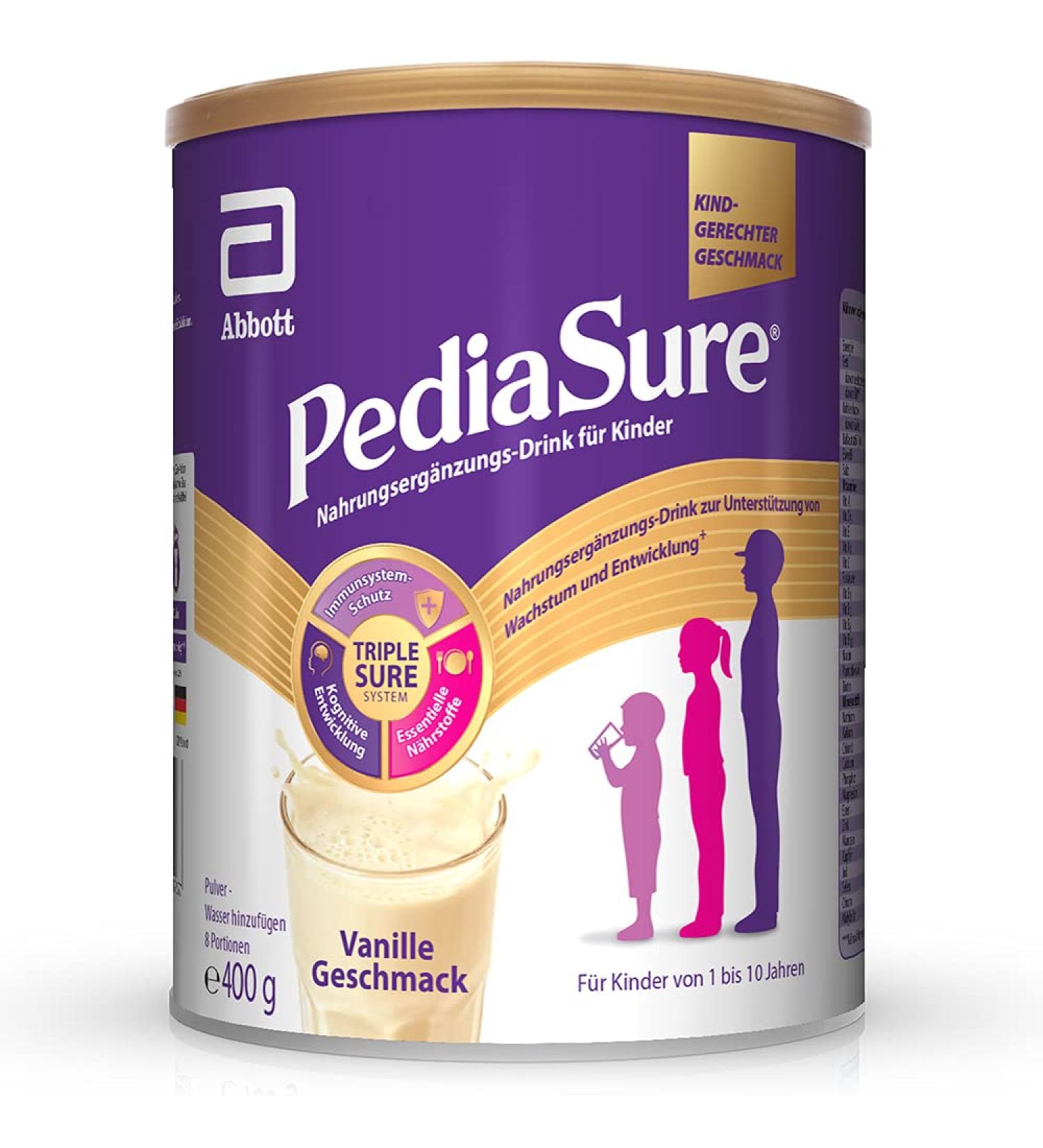Pediasure Shake Vanilla 400g - Nutritional Supplements for Kids | 27 Vitamins & Minerals | Protein Boost for Children 1+ - Buy Online on GoSupps.com