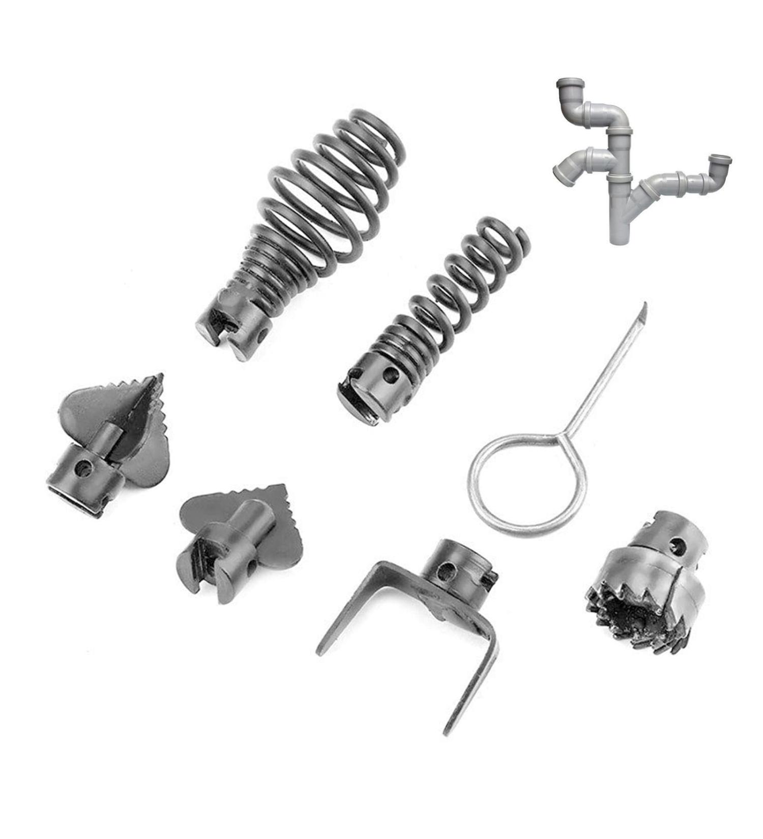 Drain Cleaner Cutter Head Set Steel Pipeline Dredging Cutting Head Set Drain Cleaner Tool | Practical Drain Cleaner Cutter Head for Bathroom Kitchen Hotels Dtt - Buy Online on GoSupps.com