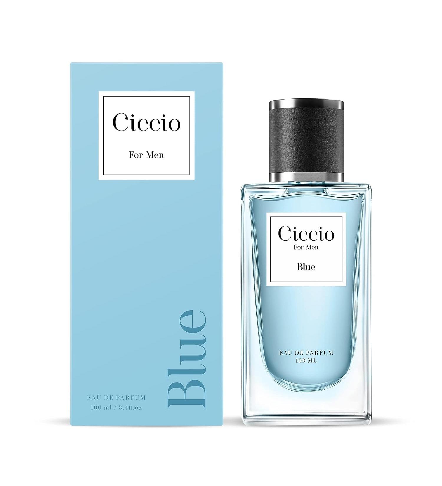 C_iccio Blue Premium Long Lasting Luxury Fragrance Eau De Perfume Spray For Men_Woody Aquatic Fresh_100 ML - Buy Online on GoSupps.com